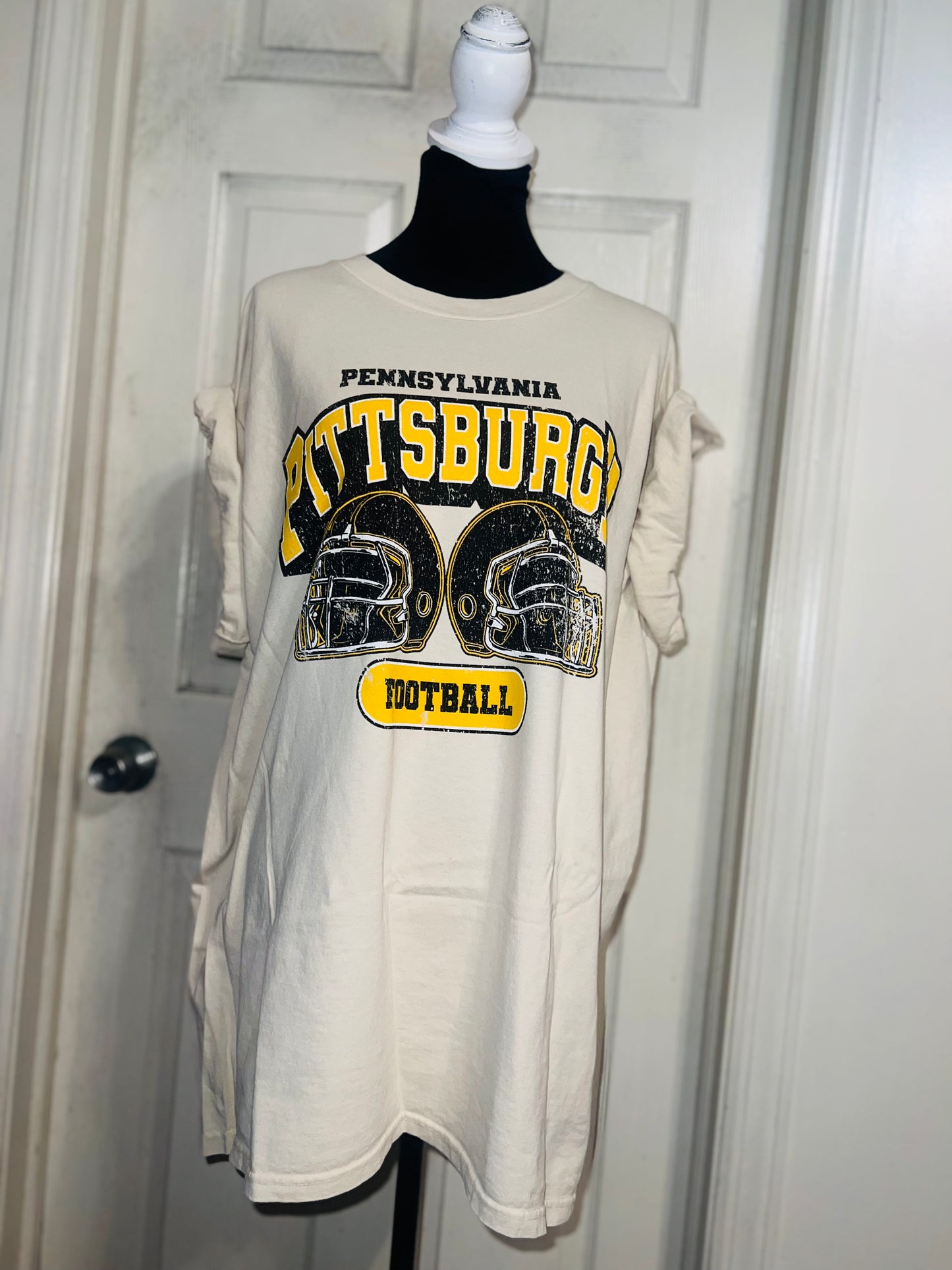 Pittsburgh Steelers Oversized Distressed Tee