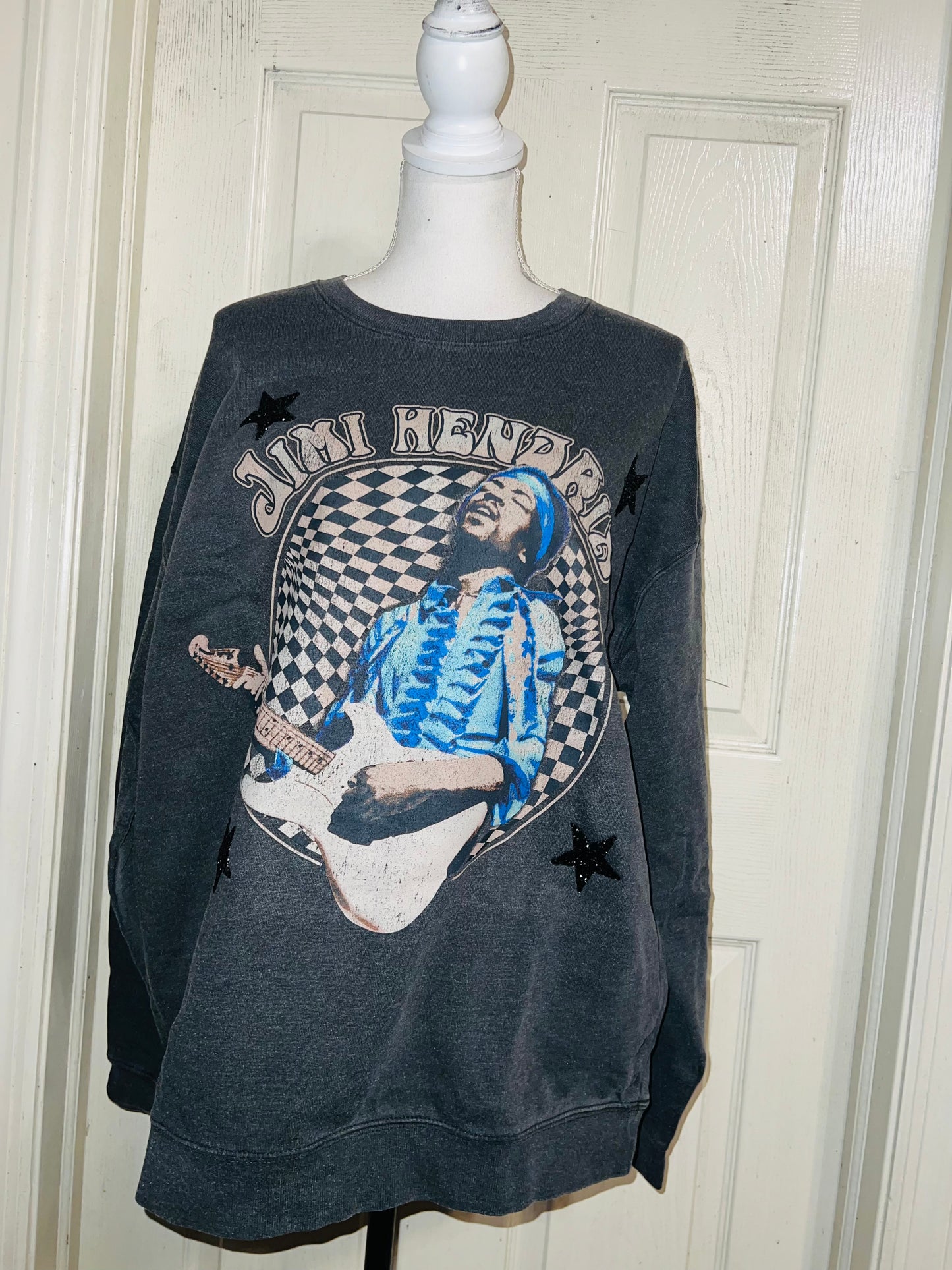 Ford Mustang Double Sided Oversized Distressed Sweatshirt