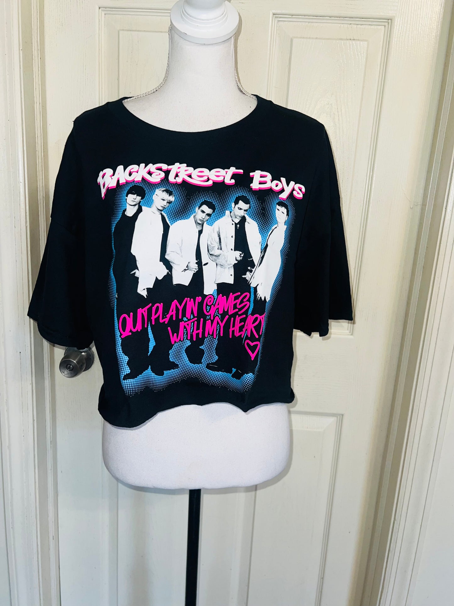 Backstreet Boys Oversized Distressed Tee