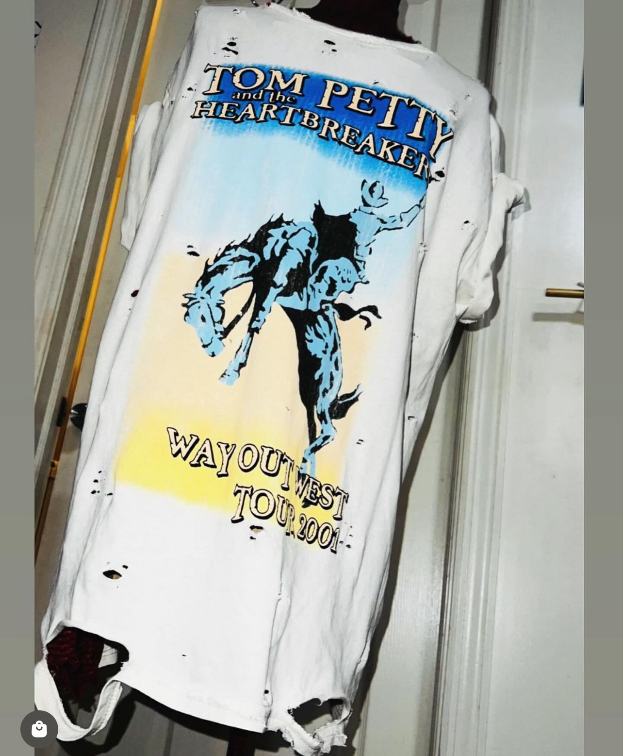 Tom Petty and the Heartbreakers Oversized Distressed Tee