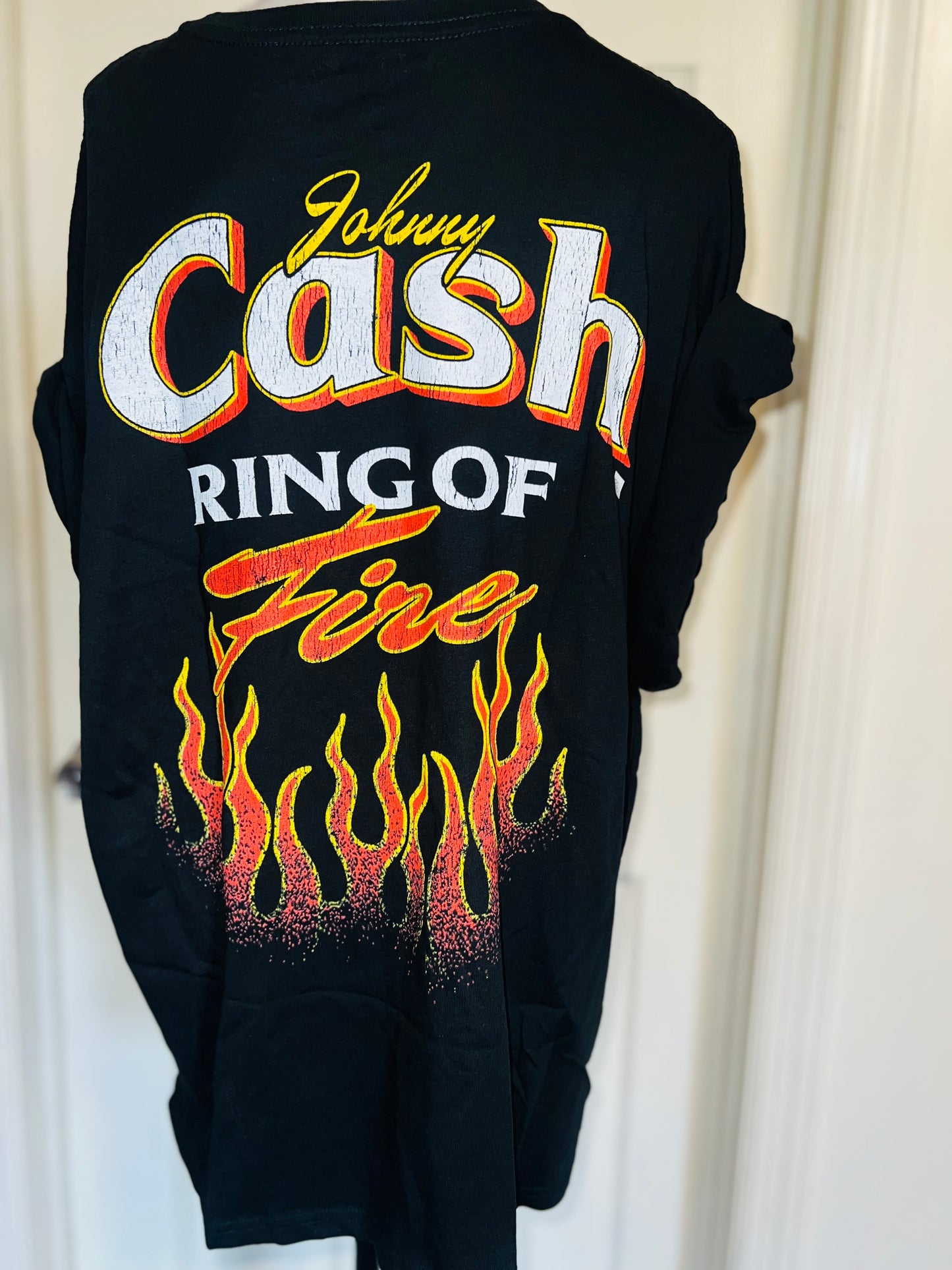 Johnny Cash Double Sided Oversized Distressed Tee