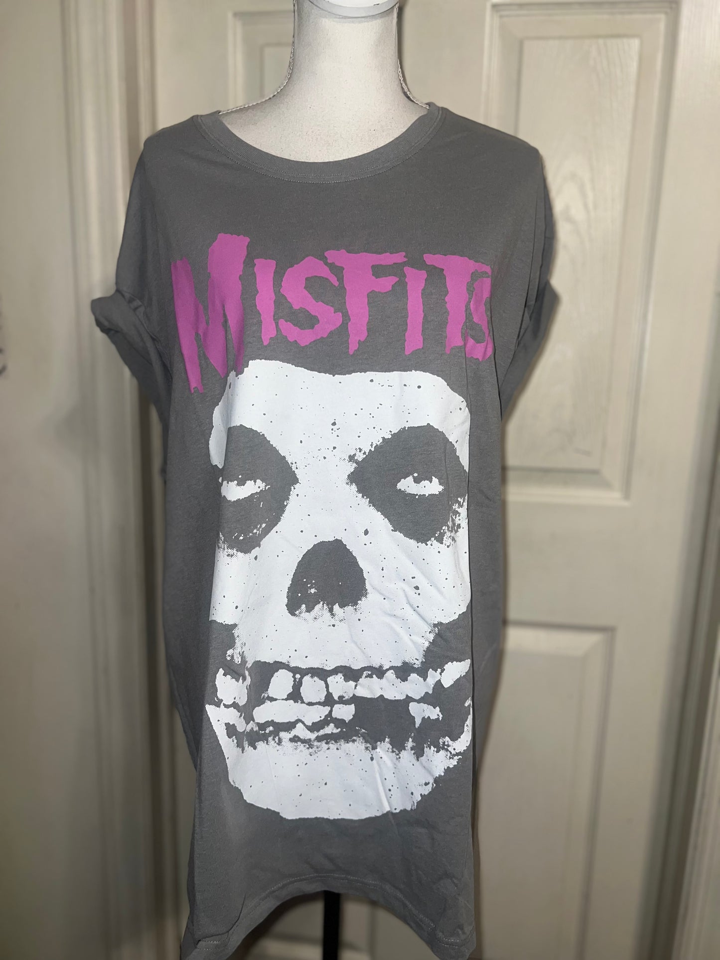 Misfits Double Sided Oversized Distressed Tee