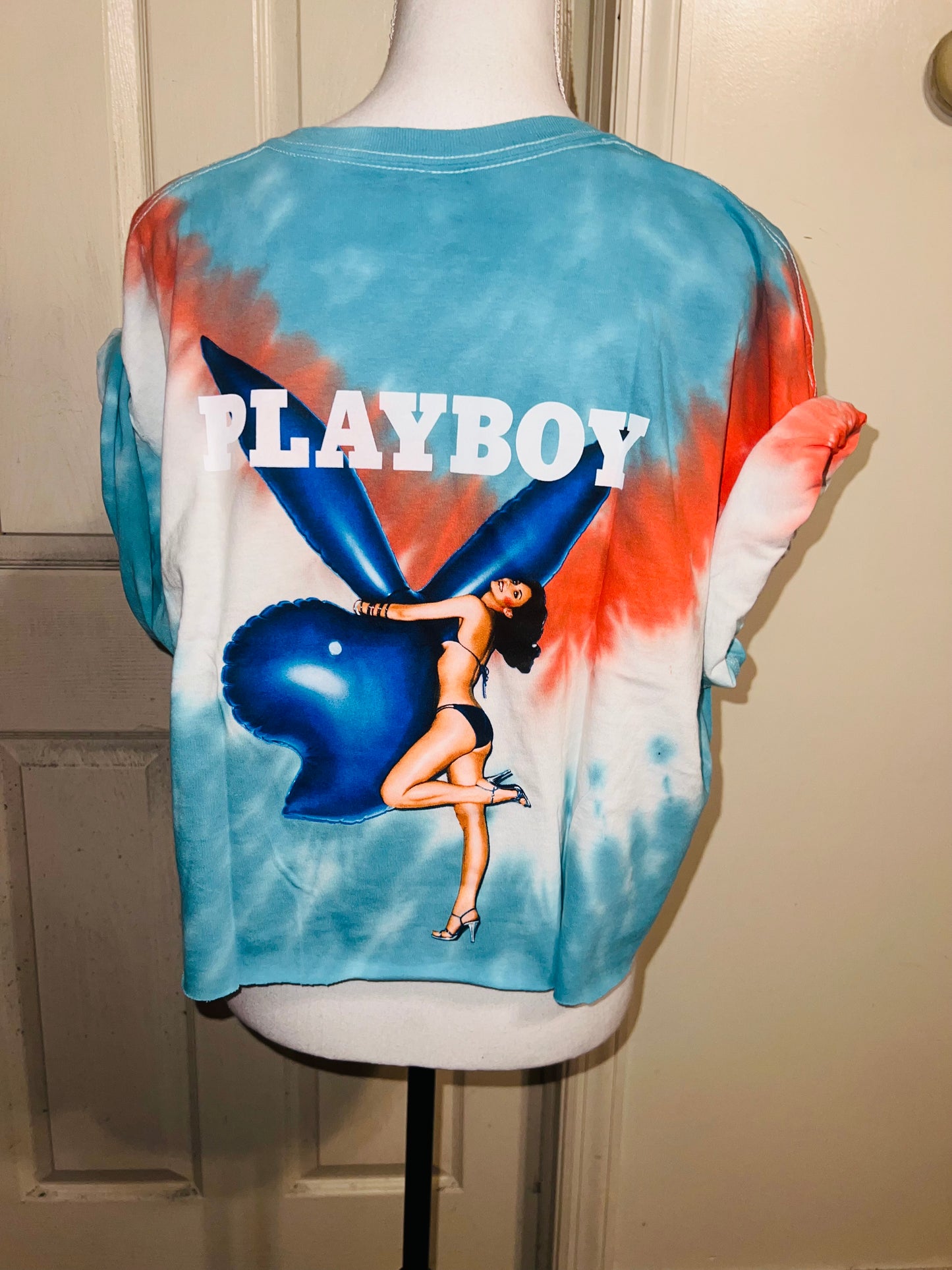 Playboy Double Sided Oversized Cropped Tee