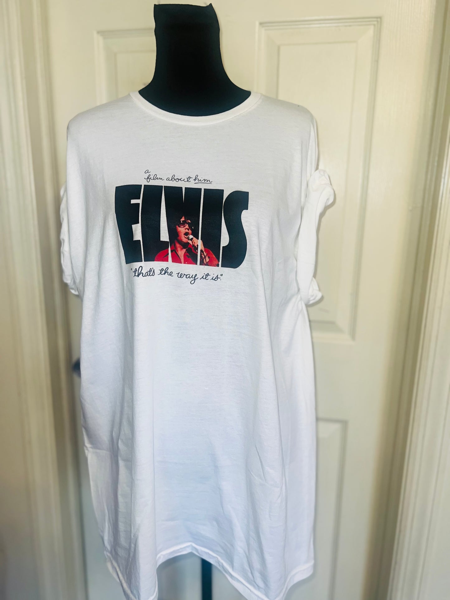 Elvis Double Sided Oversized Distressed Tee