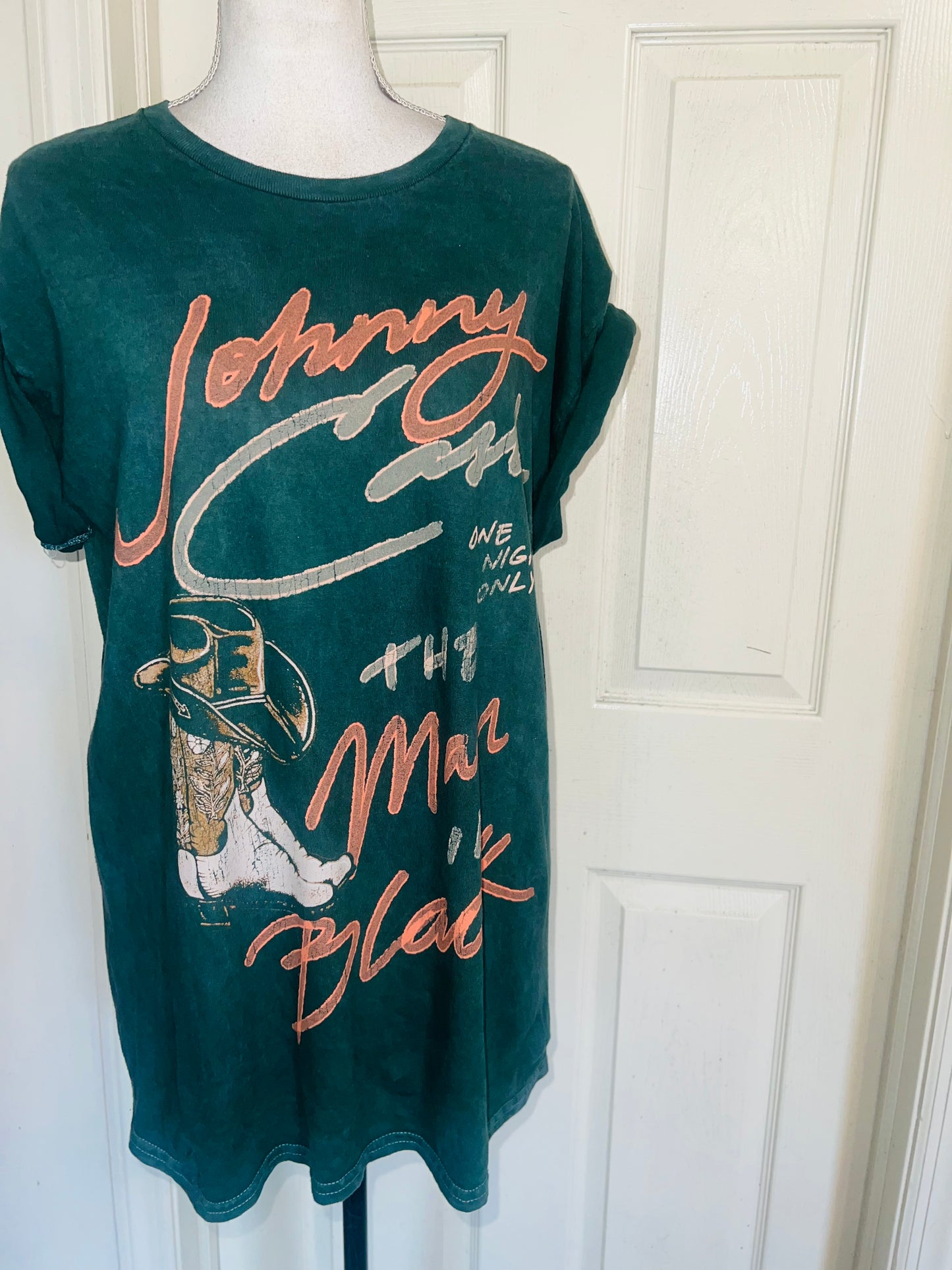 Johnny Cash Oversized Distressed Tee