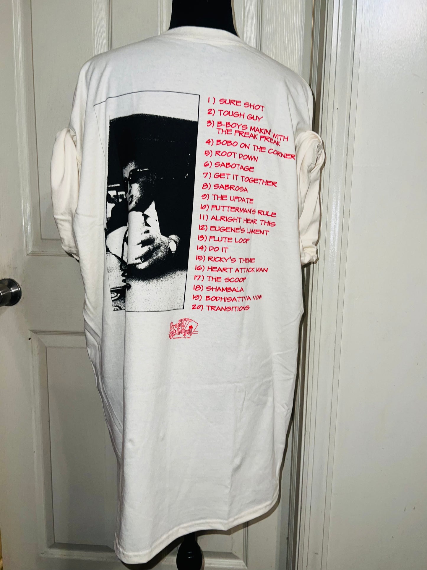 Beastie Boys Double Sided Oversized Distressed Tee