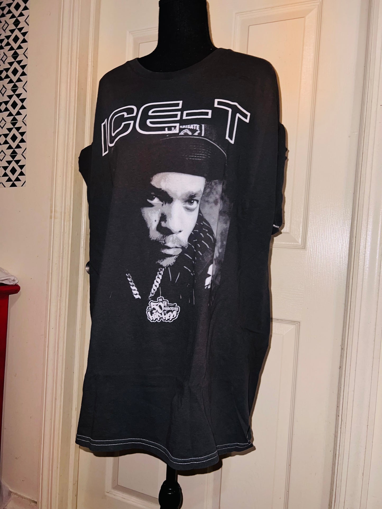 Ice-T Oversized Distressed Tee