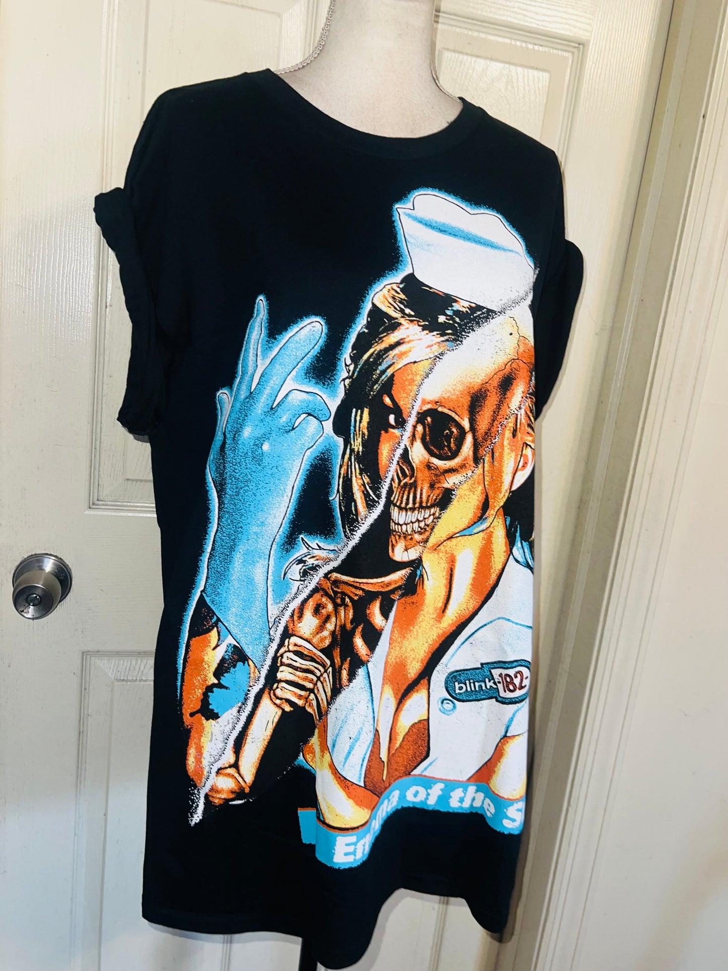Blink 182 ‘Halloween’ Oversized Distressed Tee