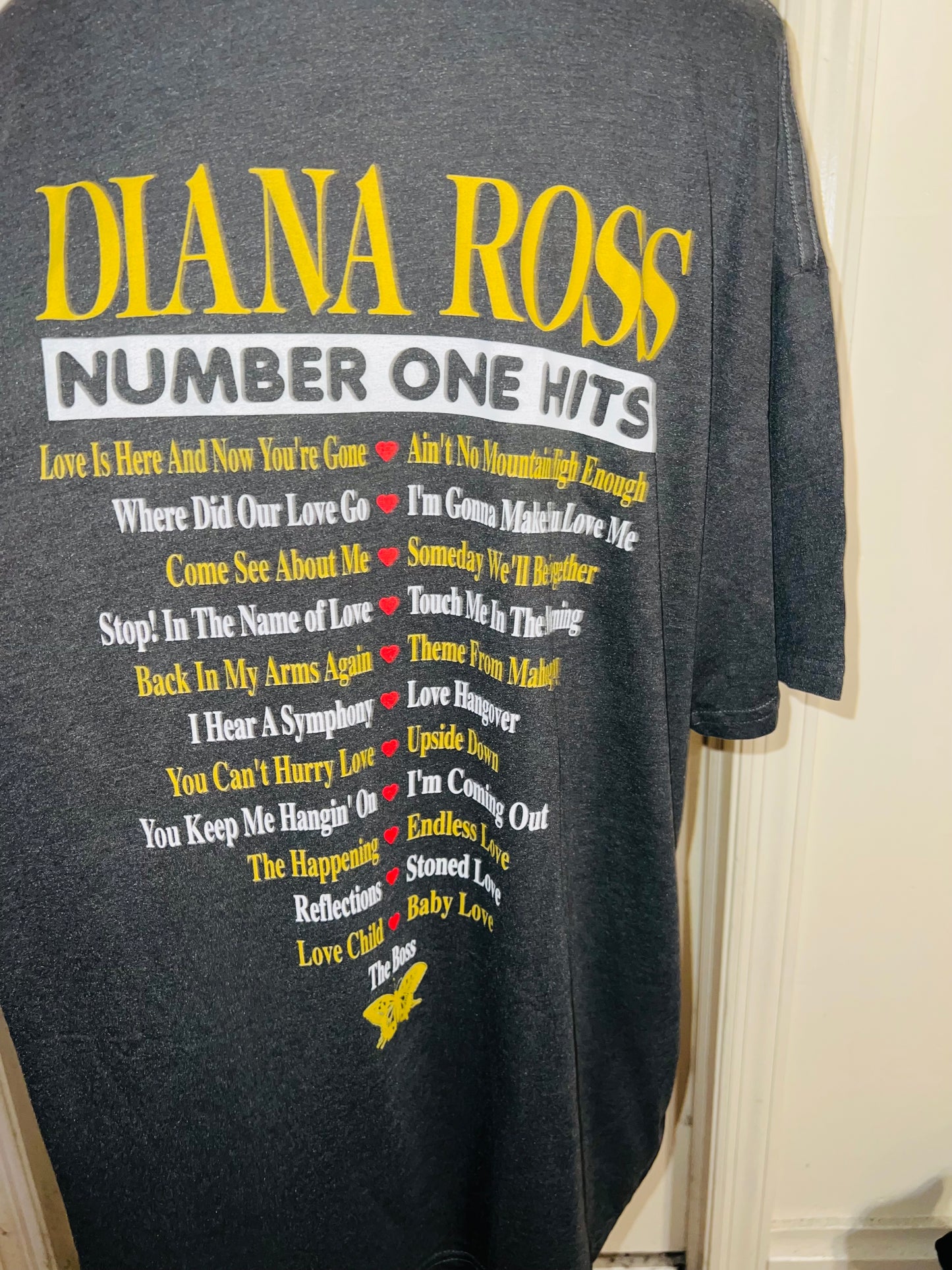 Diana Ross Double Sided Oversized Distressed Tee