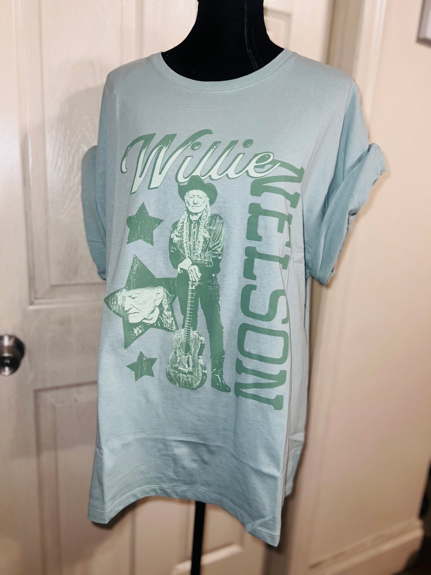 Willie Nelson Oversized Distressed Tee