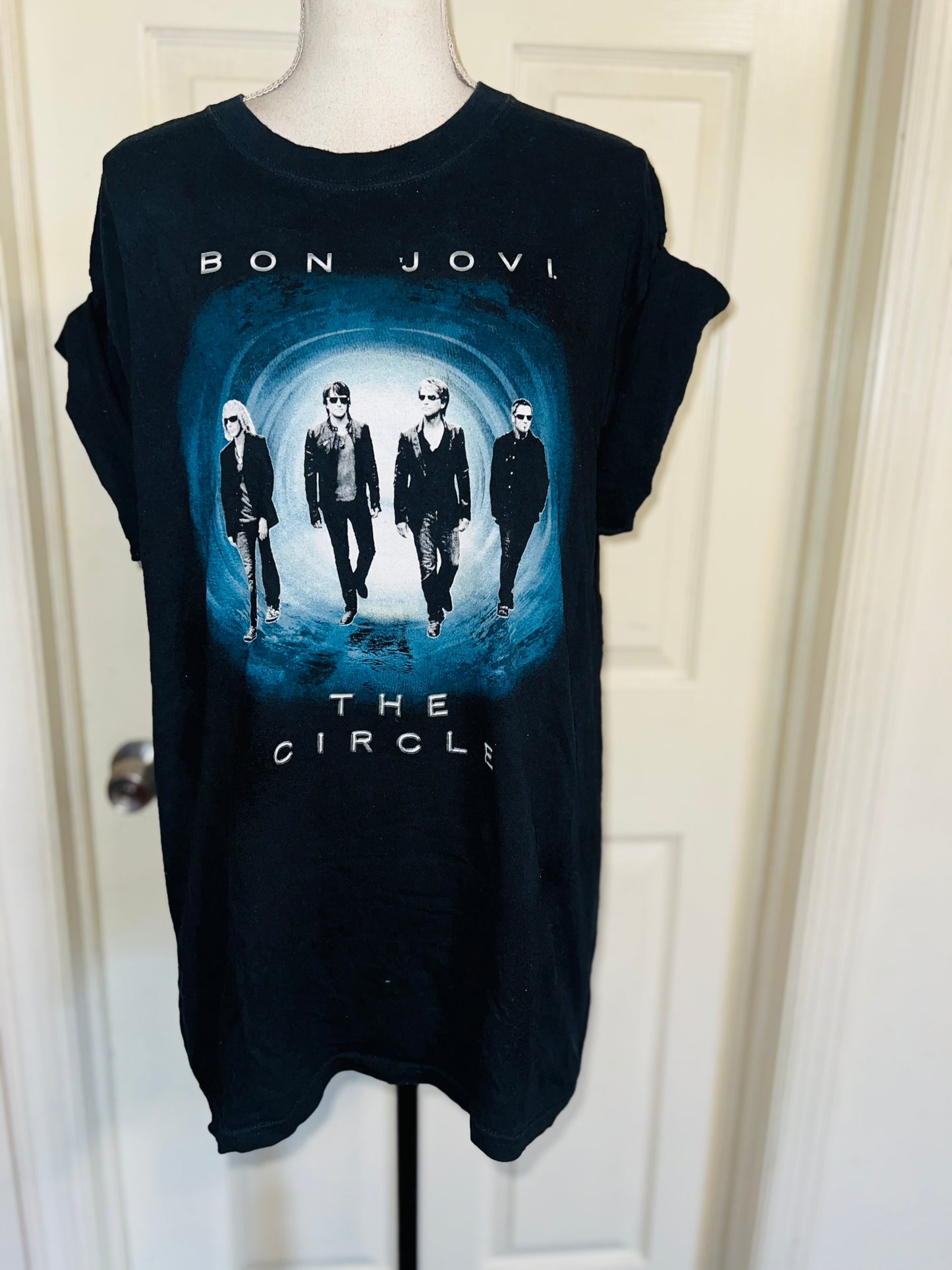 Bon Jovi Double Sided Oversized Distressed Tee