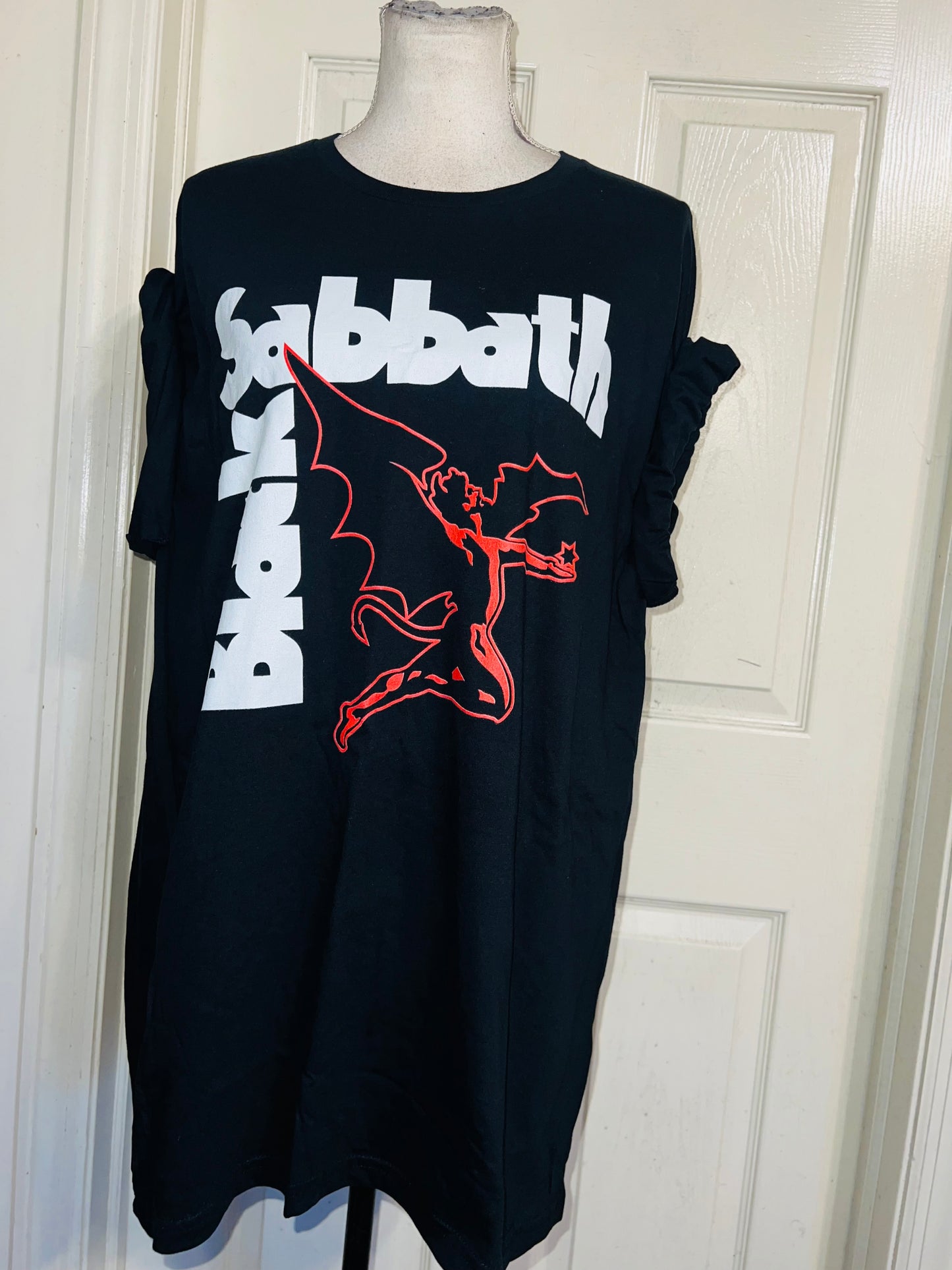 Black Sabbath Oversized Distressed Tee