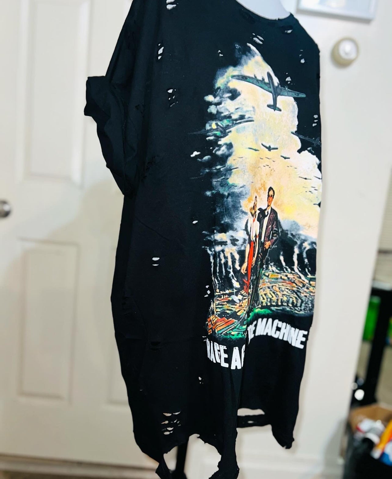 Rage Against the Machine Oversized Distressed Tee