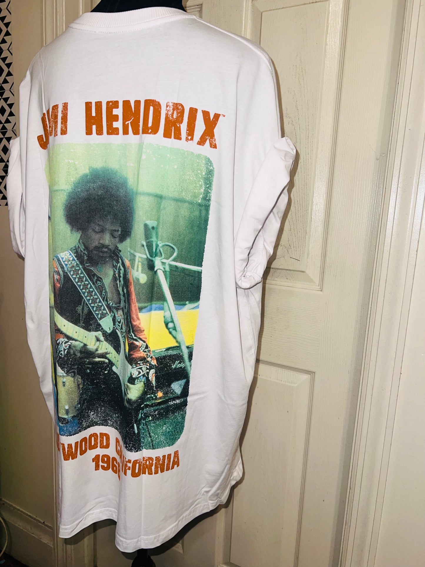 Jimi Hendrix Double Sided Oversized Distressed Tee