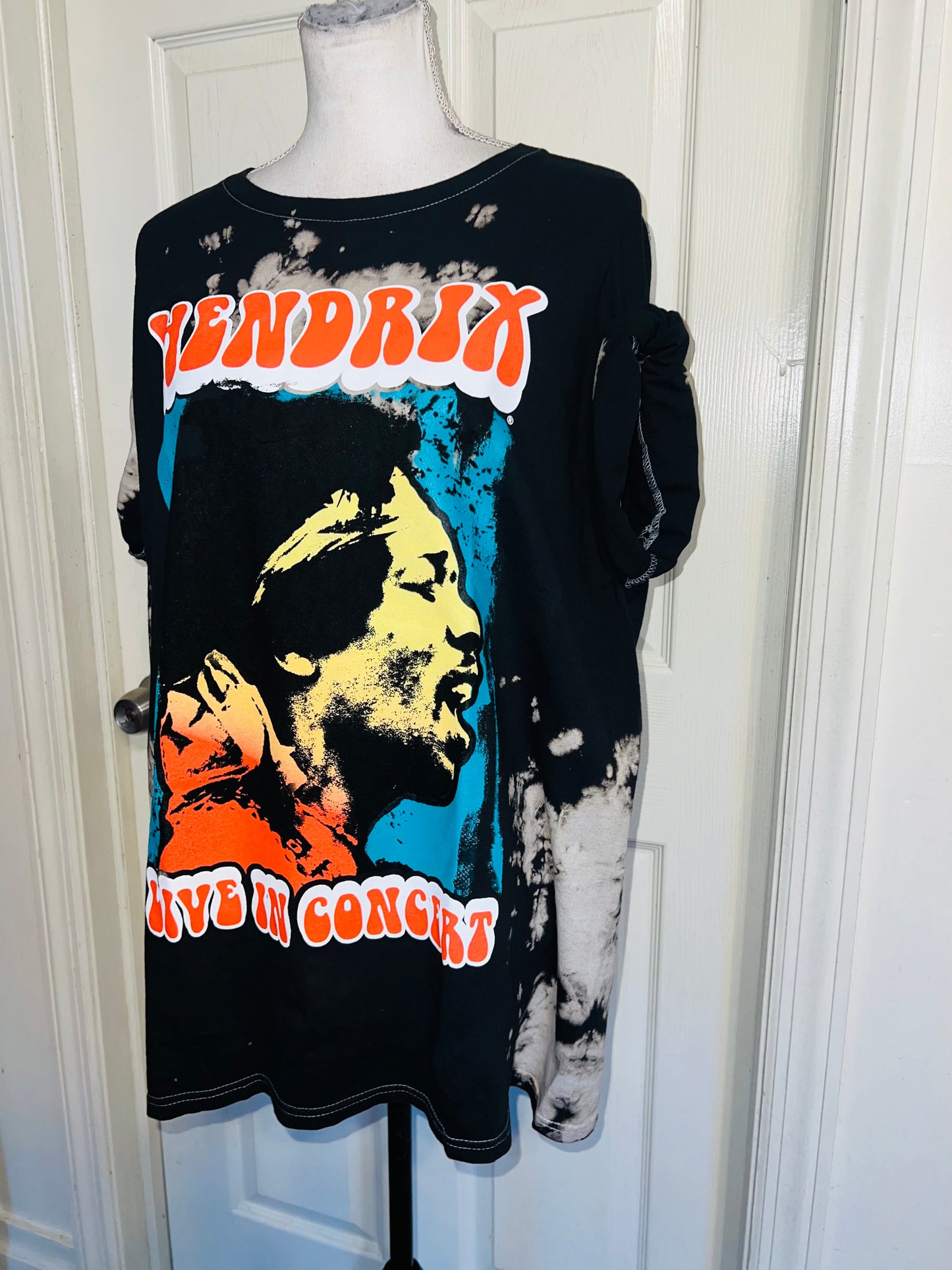 Jimi Hendrix Oversized Distressed Tee