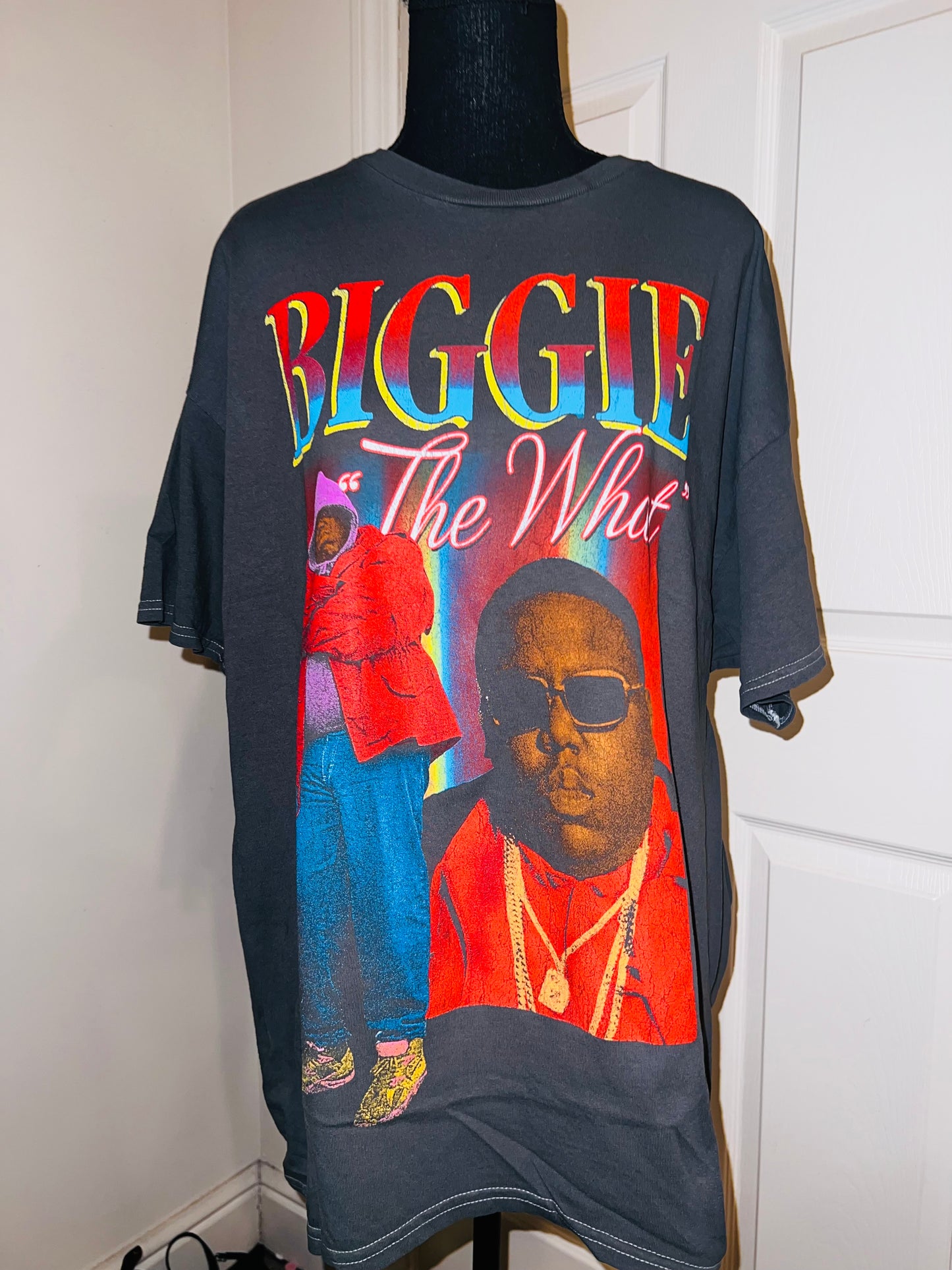 Biggie Smalls Oversized Distressed Tee
