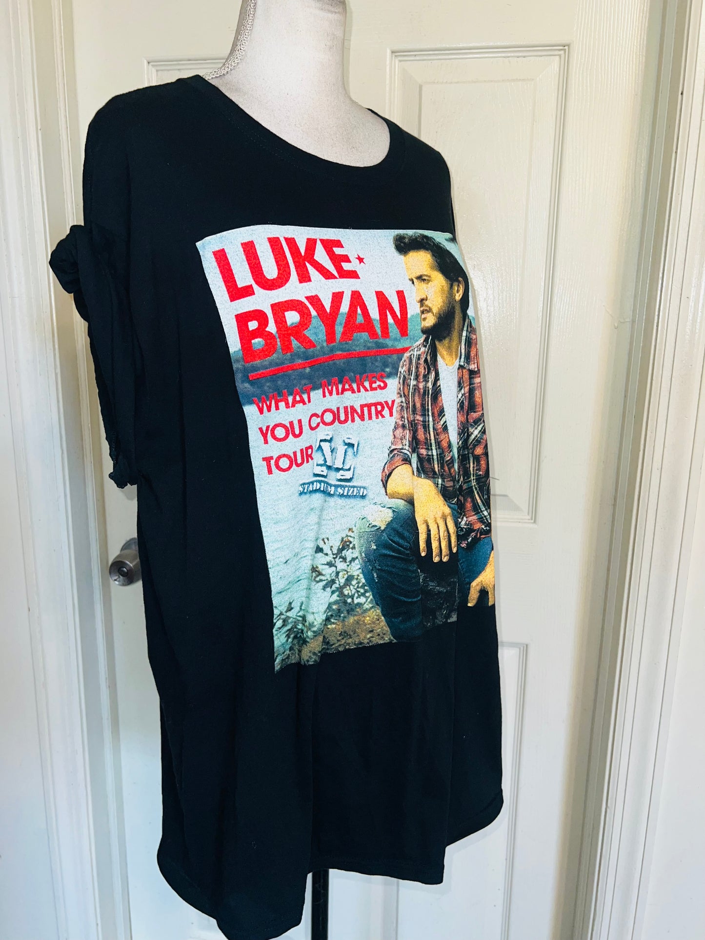 Luke Bryan 2009 Double Sided Oversized Distressed Tee