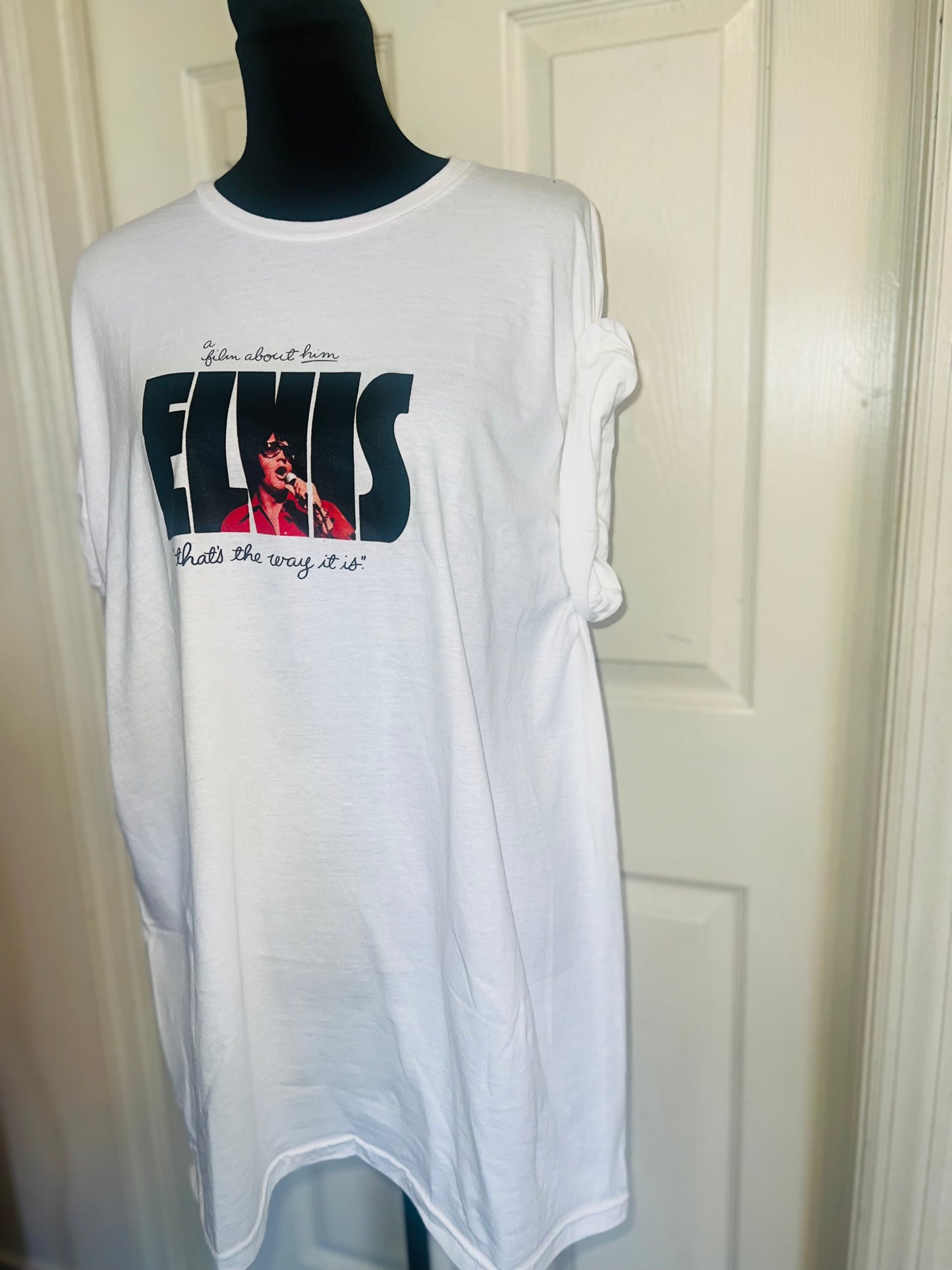 Elvis Double Sided Oversized Distressed Tee