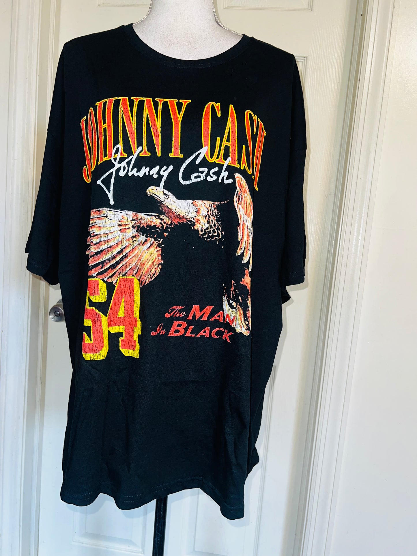 Johnny Cash Double Sided Oversized Distressed Tee
