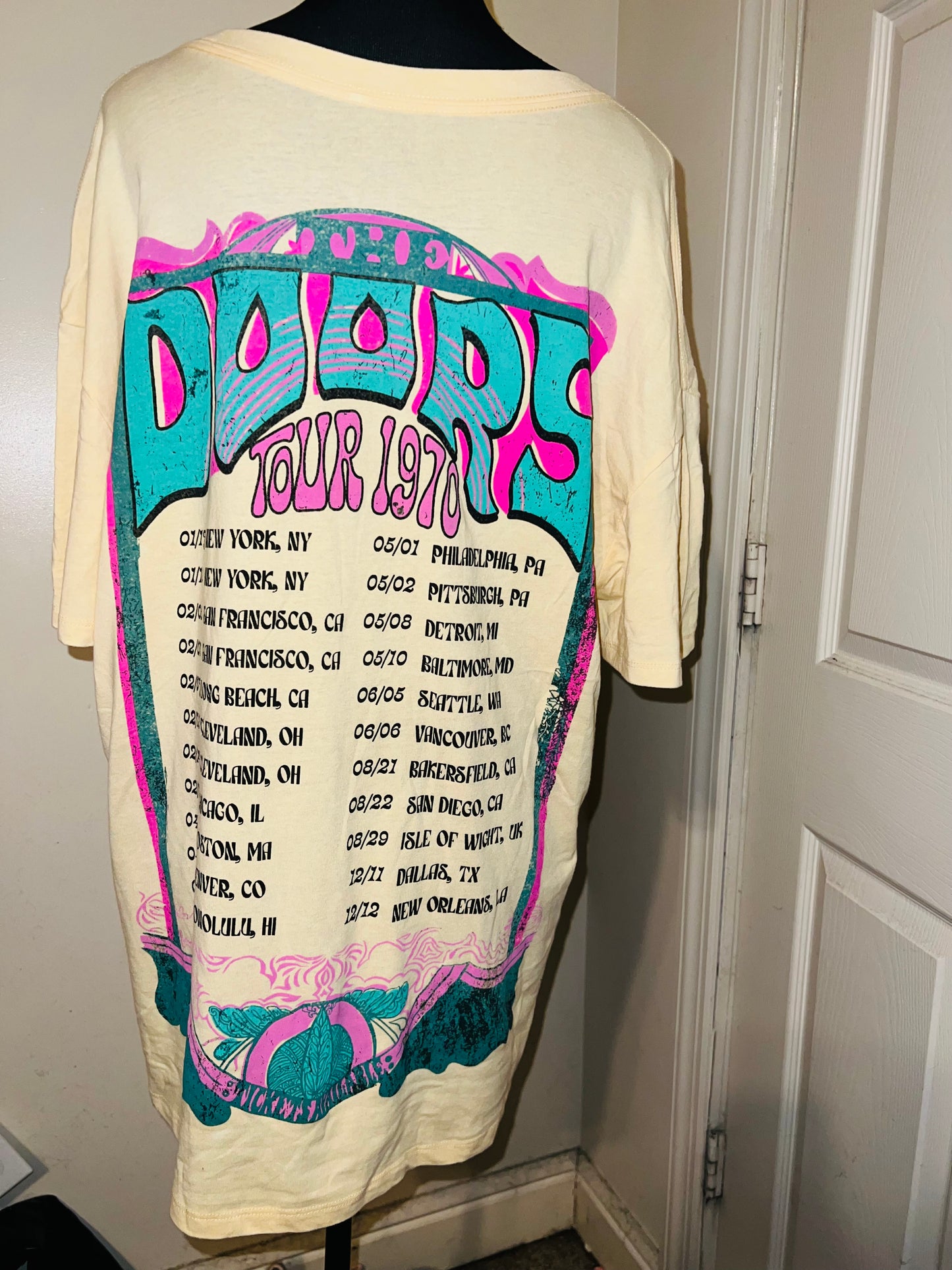 The Doors Double Sided Oversized Distressed Tee