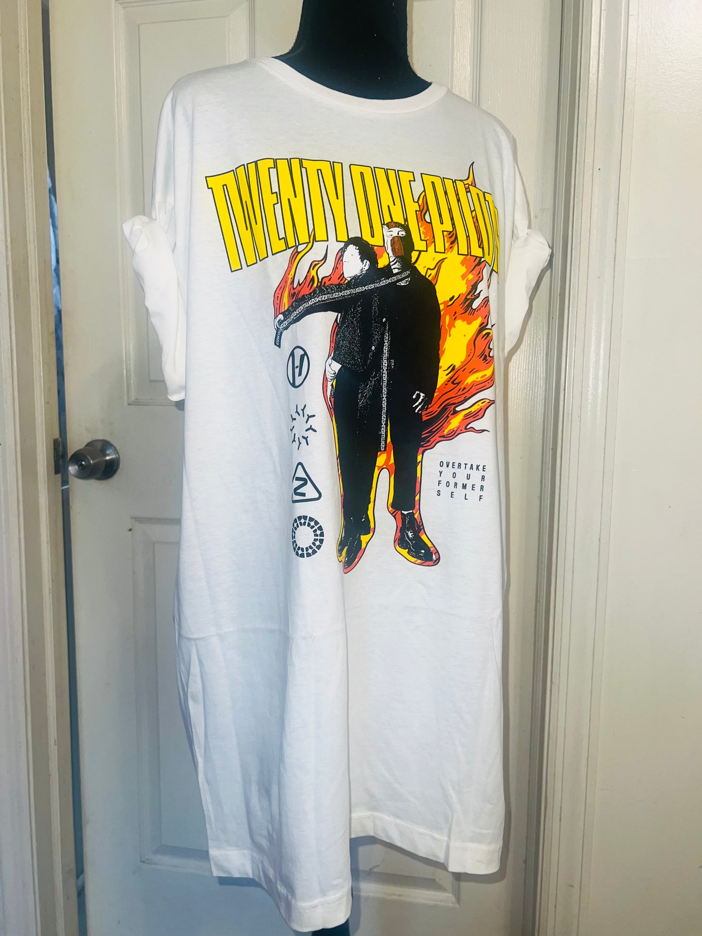 Twenty One Pilots Oversized Distressed Tee