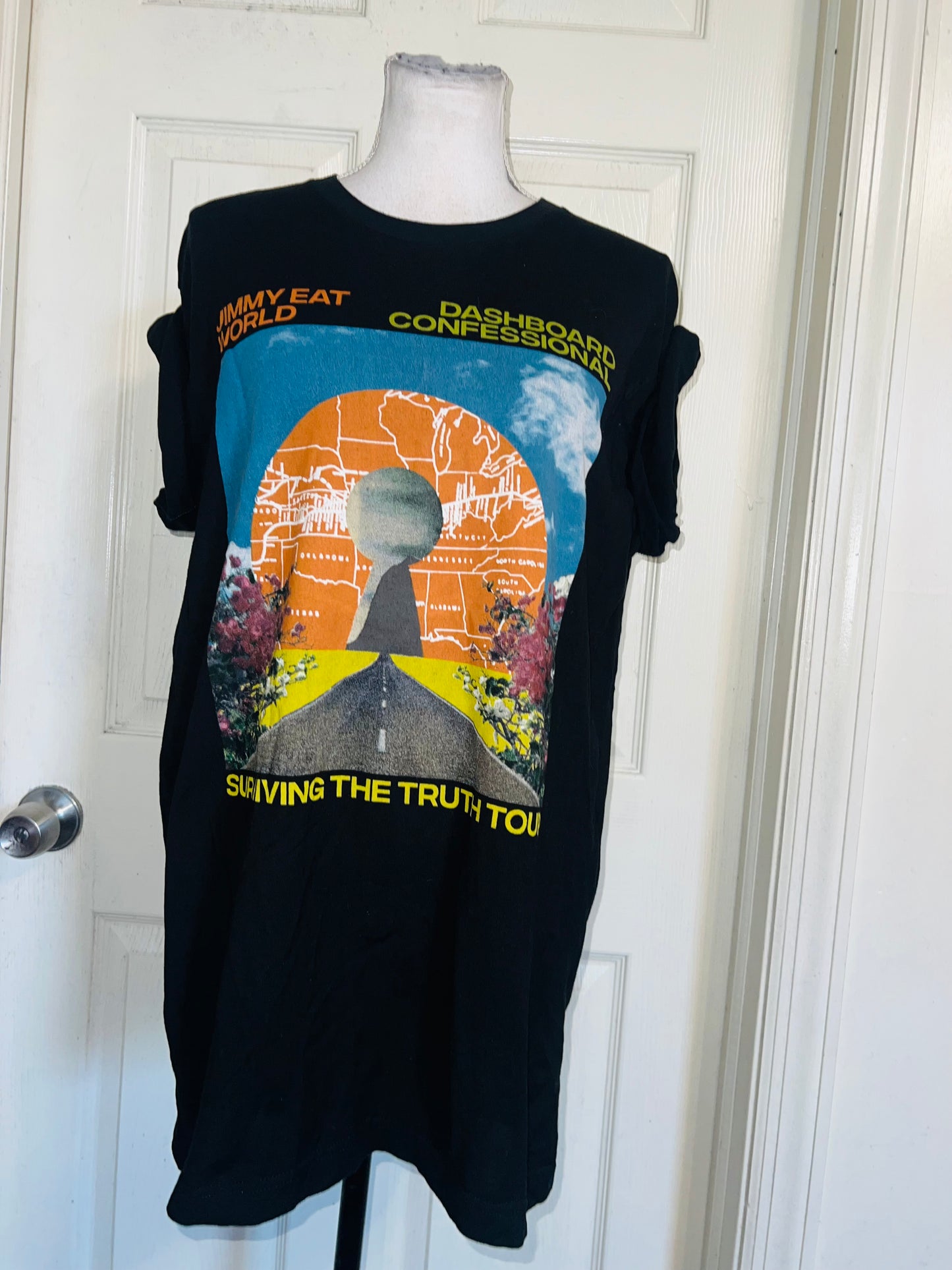Dashboard Confessional / Jimmy Eat World Double Sided Distressed Tee