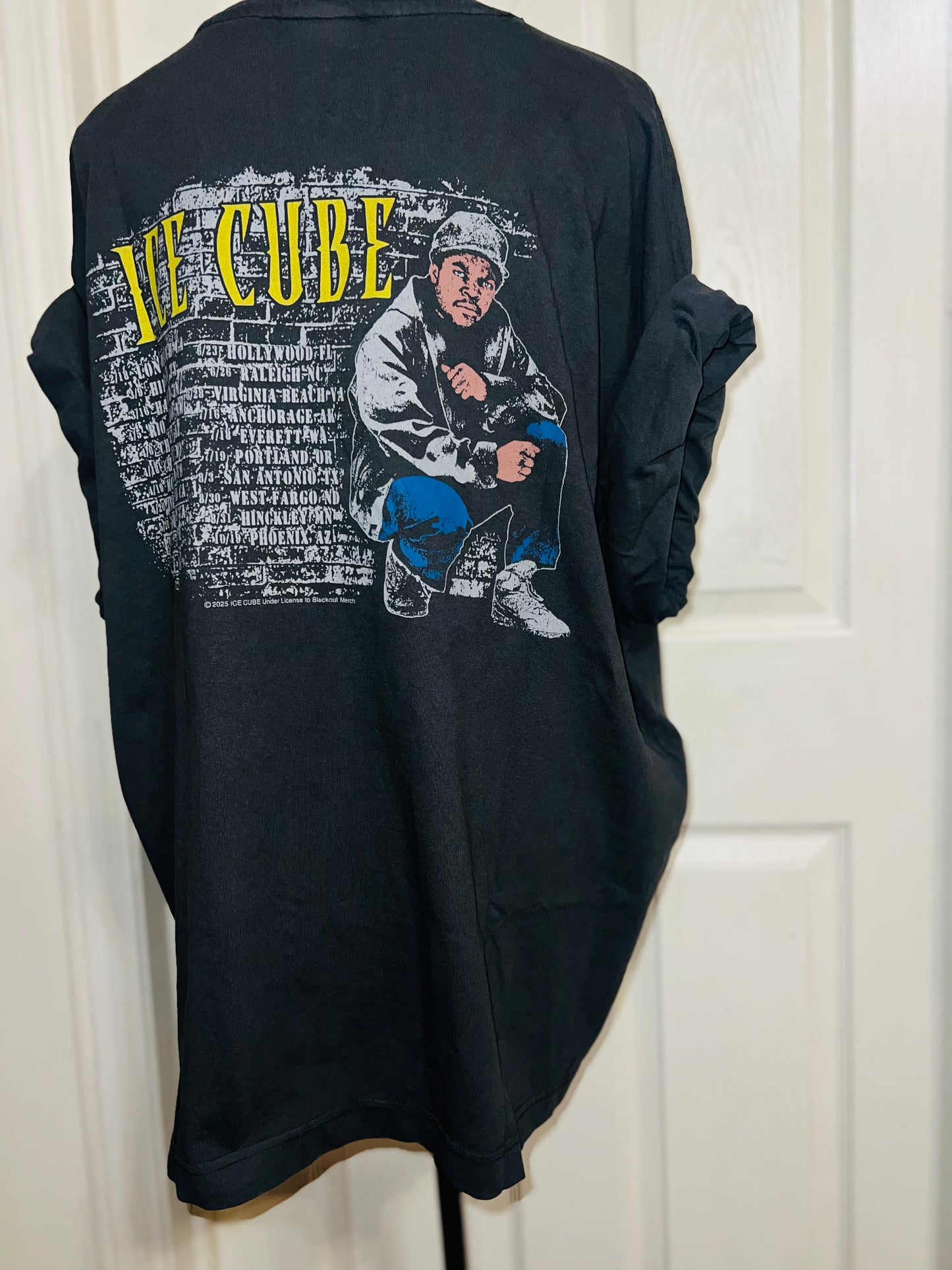 Ice Cube Double Sided Oversized Distressed Tee