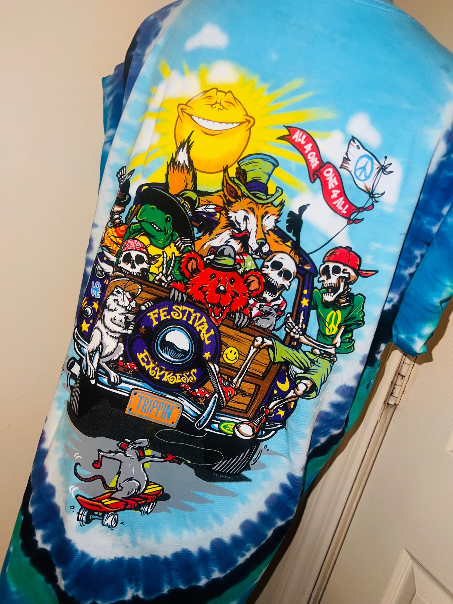 Grateful Dead Road Trippin’ Double Sided Distressed Tee