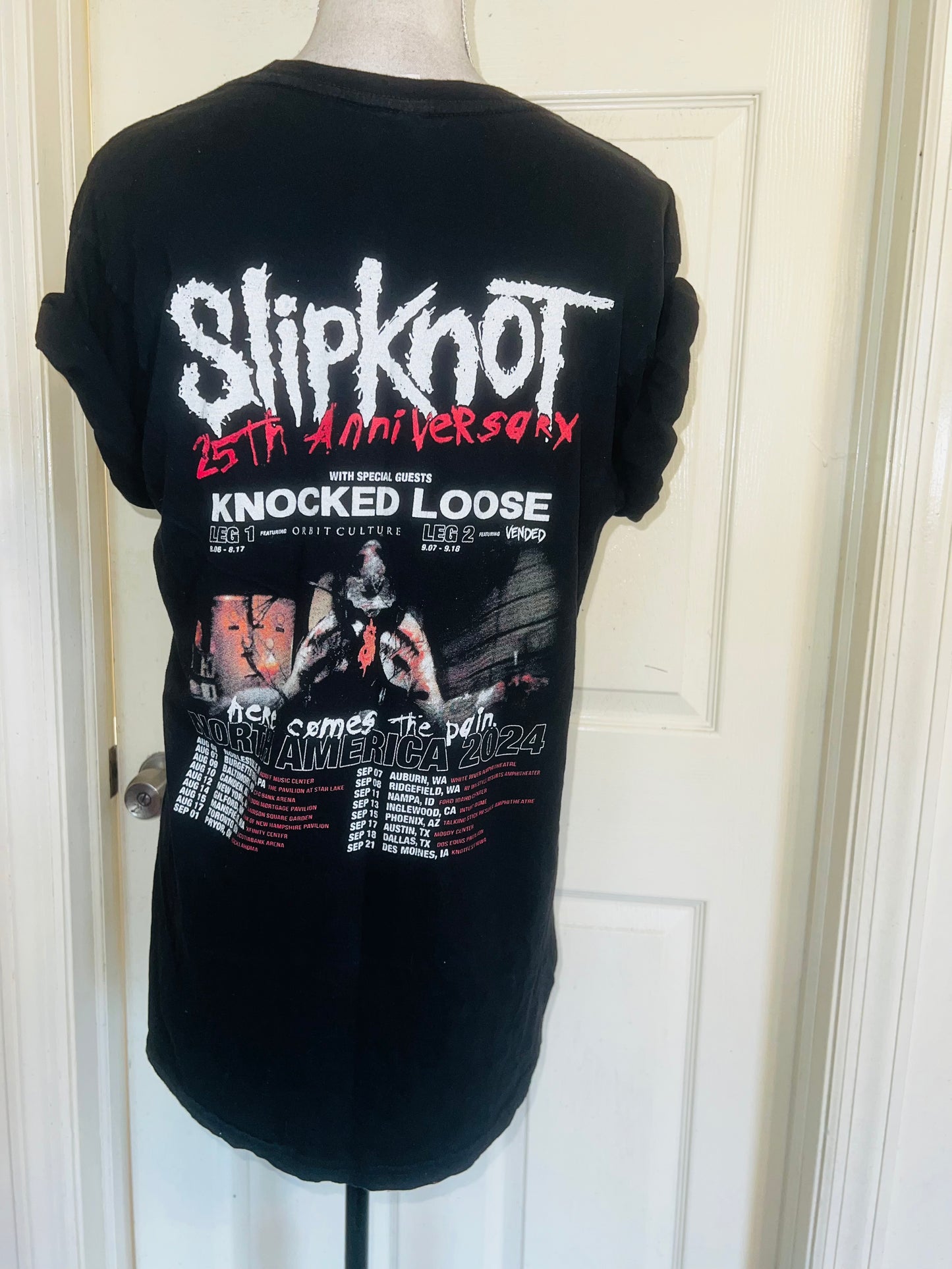 Slipknot Double Sided Oversized Distressed Tee