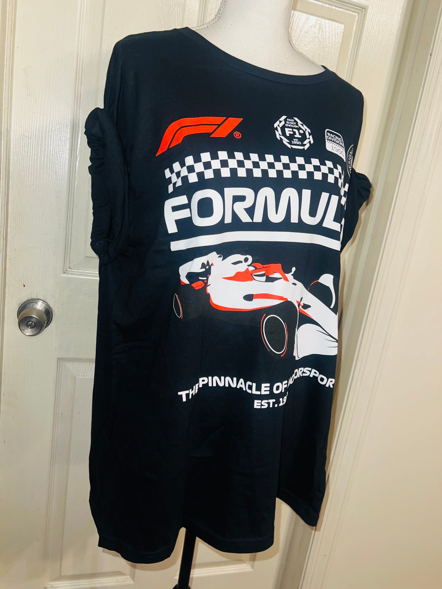 Formula 1 Oversized Distressed Tee