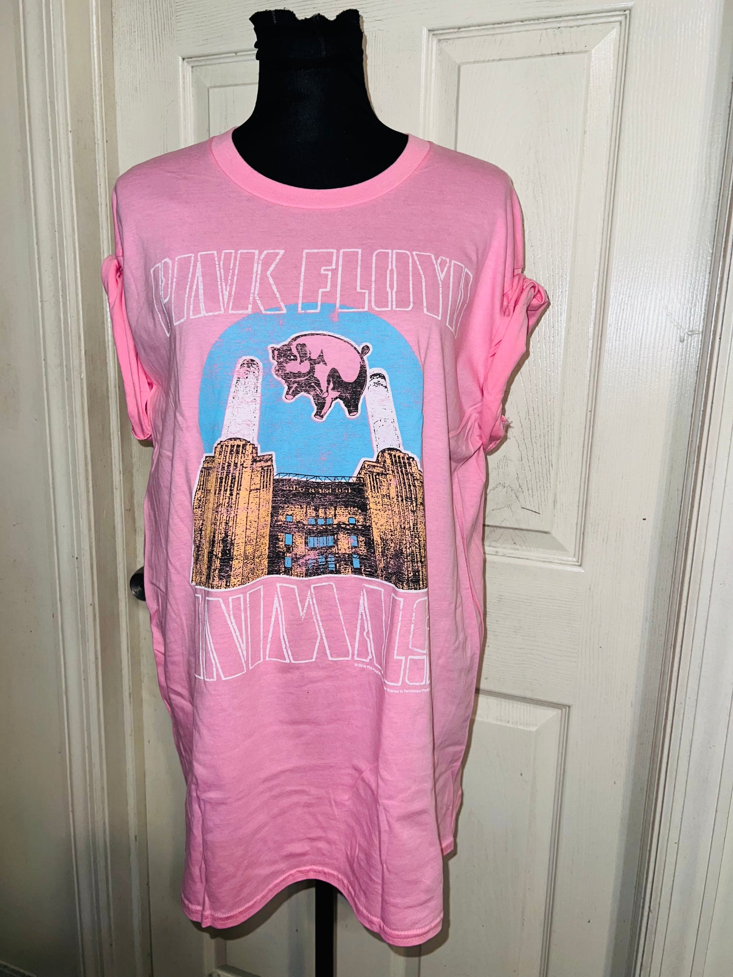 Pink Floyd Oversized Distressed Tee