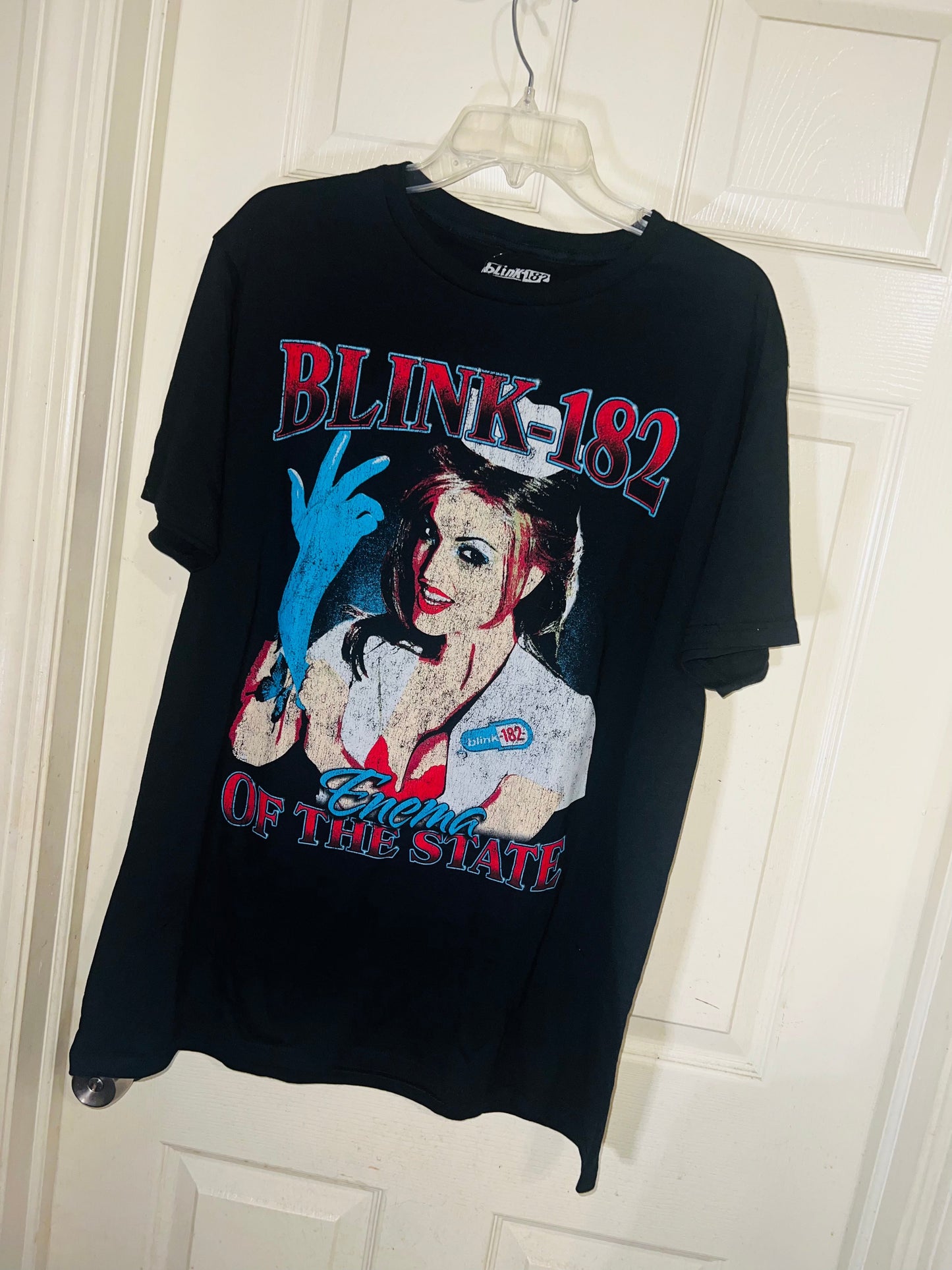 Blink 182 Oversized Distressed Tee
