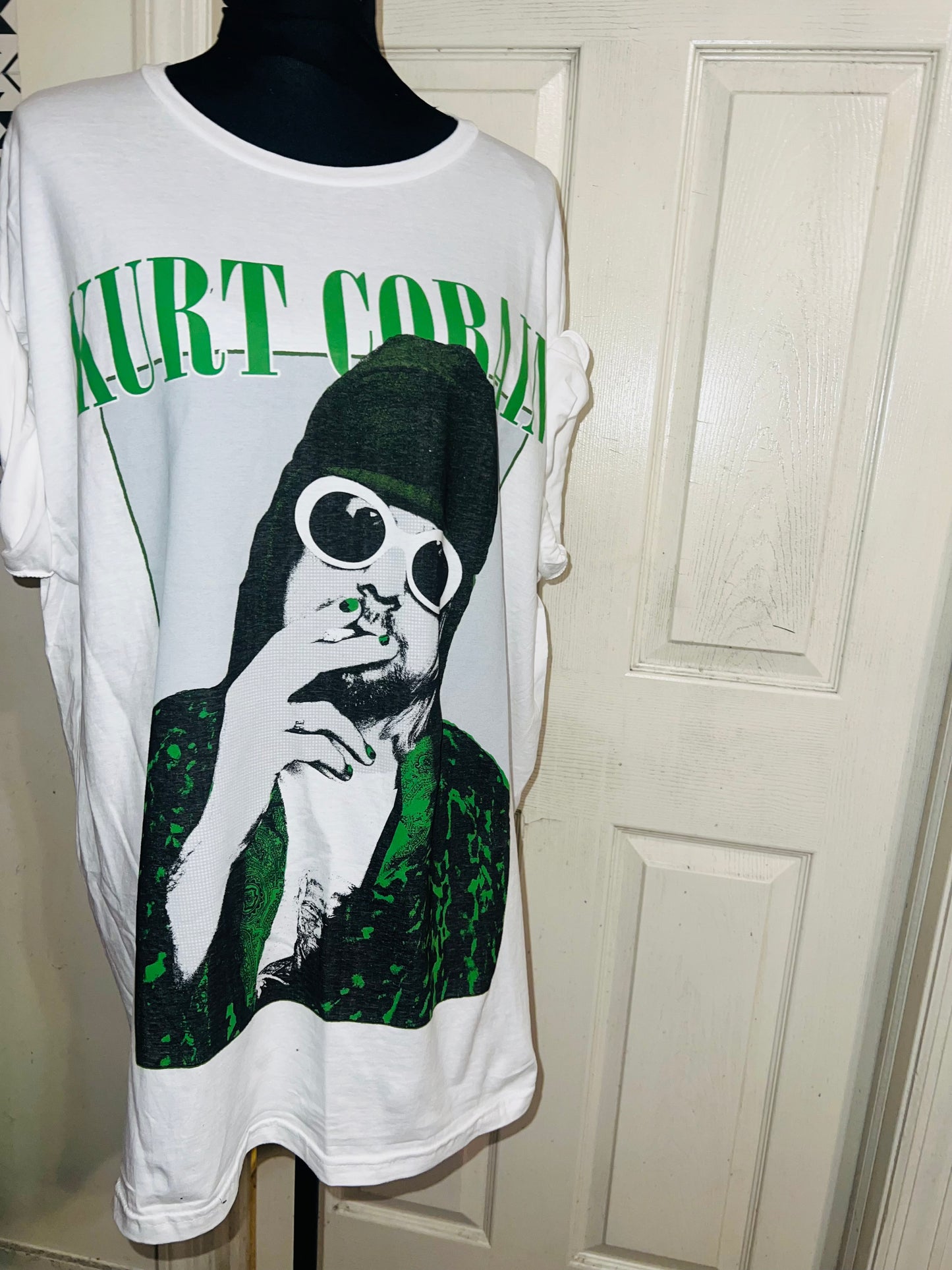 Kurt Cobain Oversized Distressed Tee