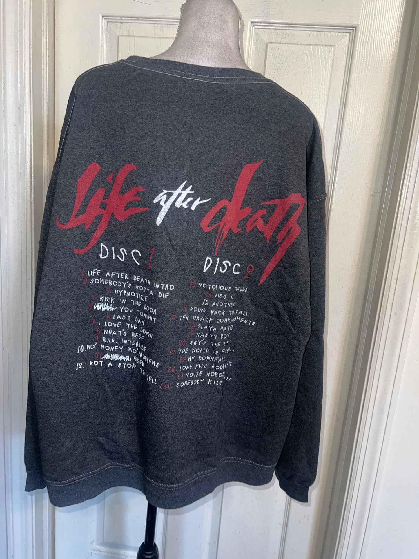 Biggie Smalls Double Sided Oversized Distressed Tee