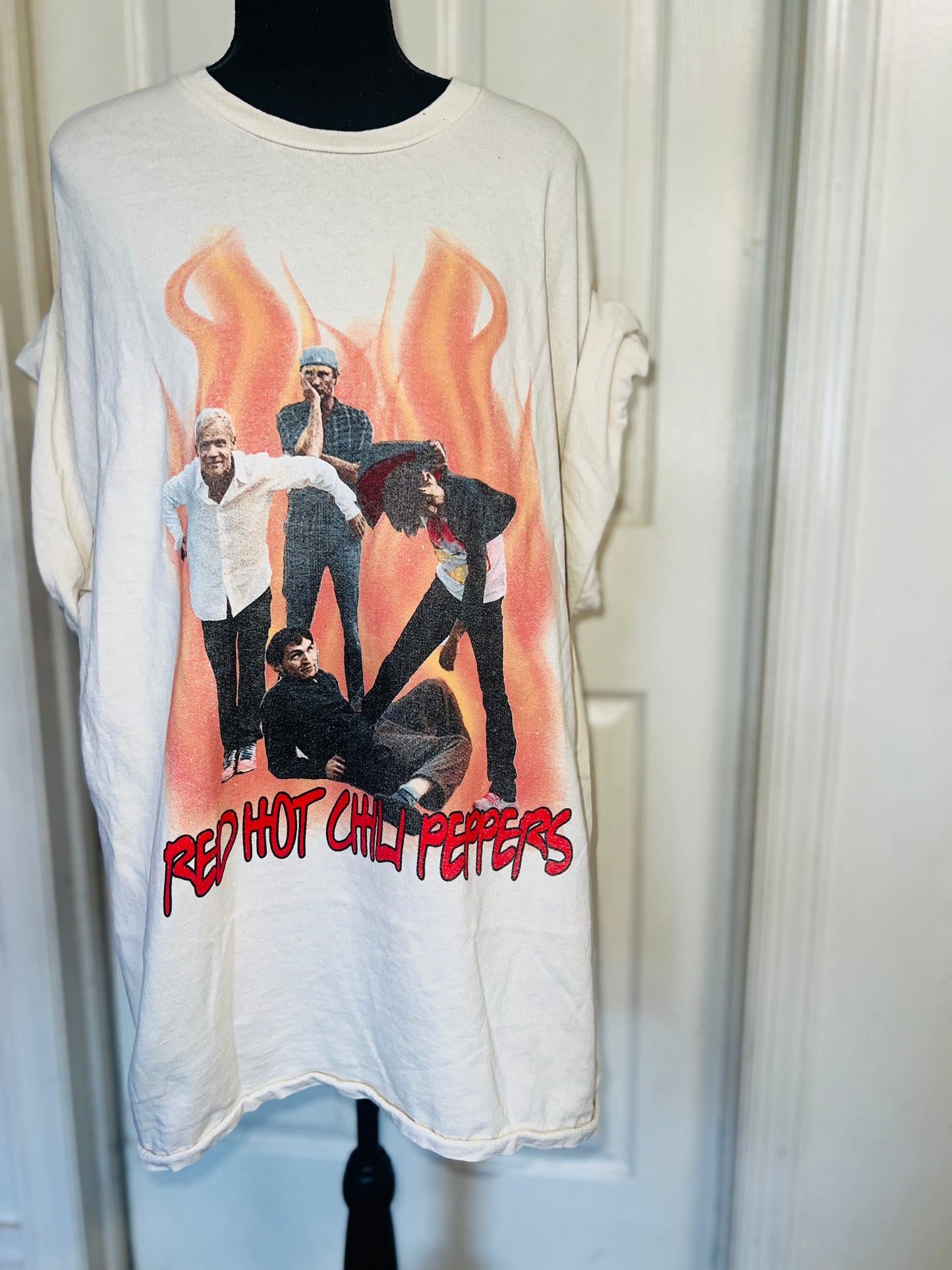 Red Hot Chili Peppers Oversized Distressed Tee