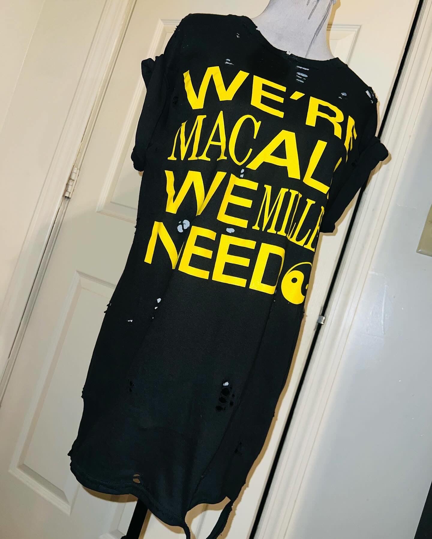 Mac Miller Oversized Distressed Tee