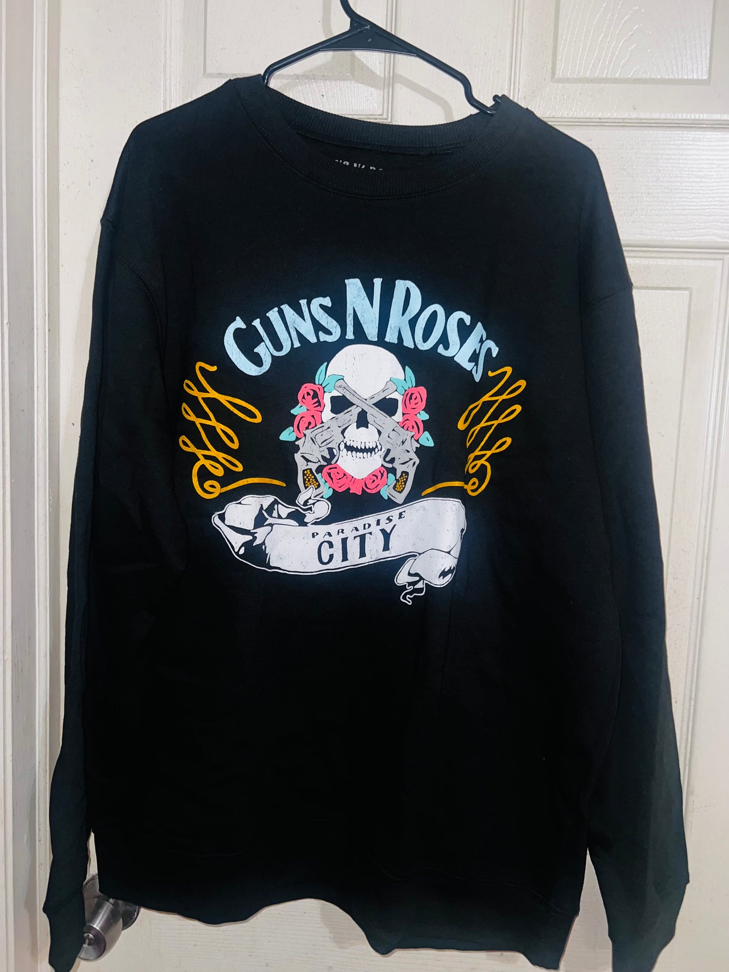 Guns N’ Roses Oversized Distressed Sweatshirt