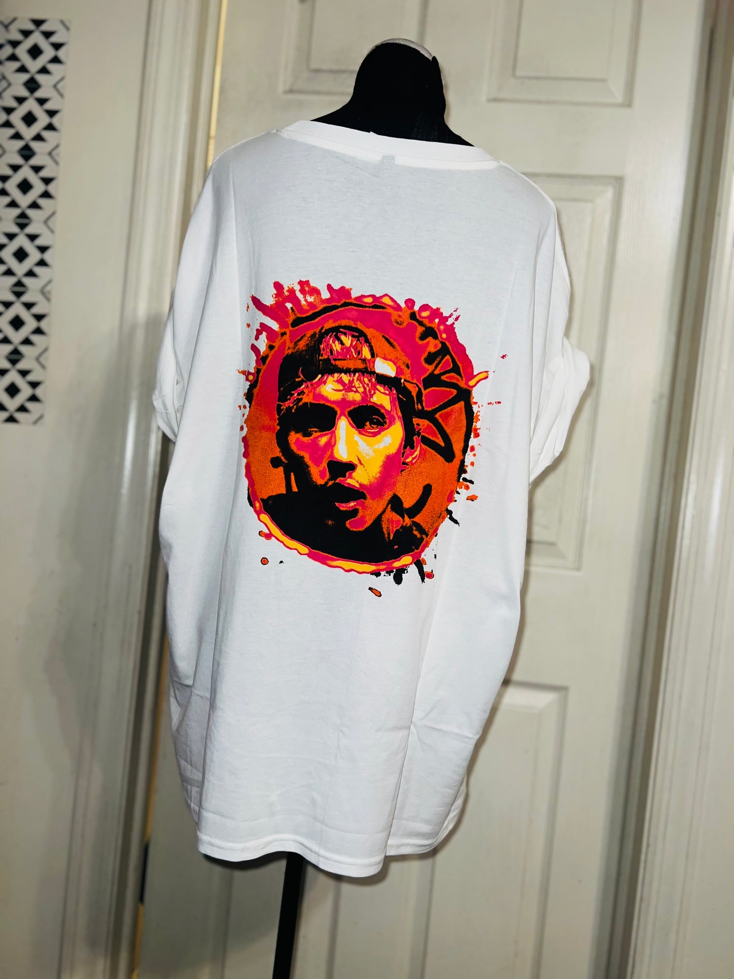 Rush Double Sided Oversized Distressed Tee