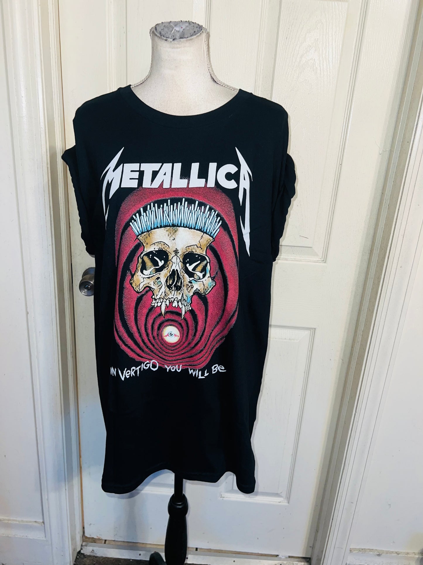 Metallica Double Sided Oversized Distressed Tee