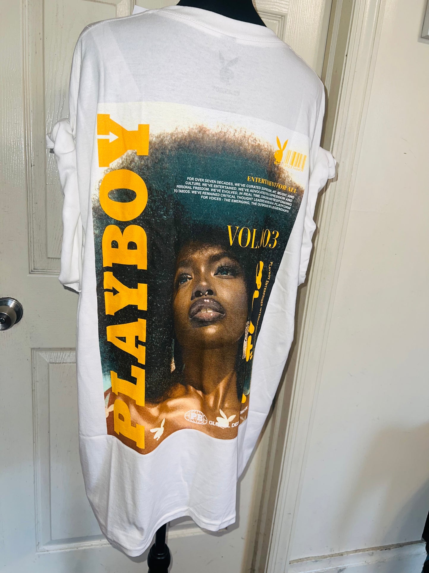 Playboy Double Sided Oversized Distressed Tee