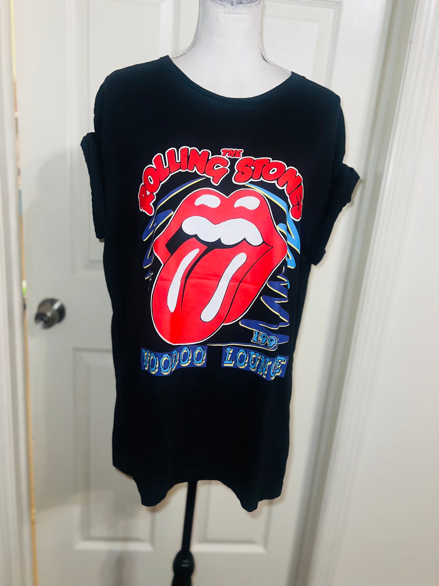 The Rolling Stones Double Sided Oversized Distressed Tee