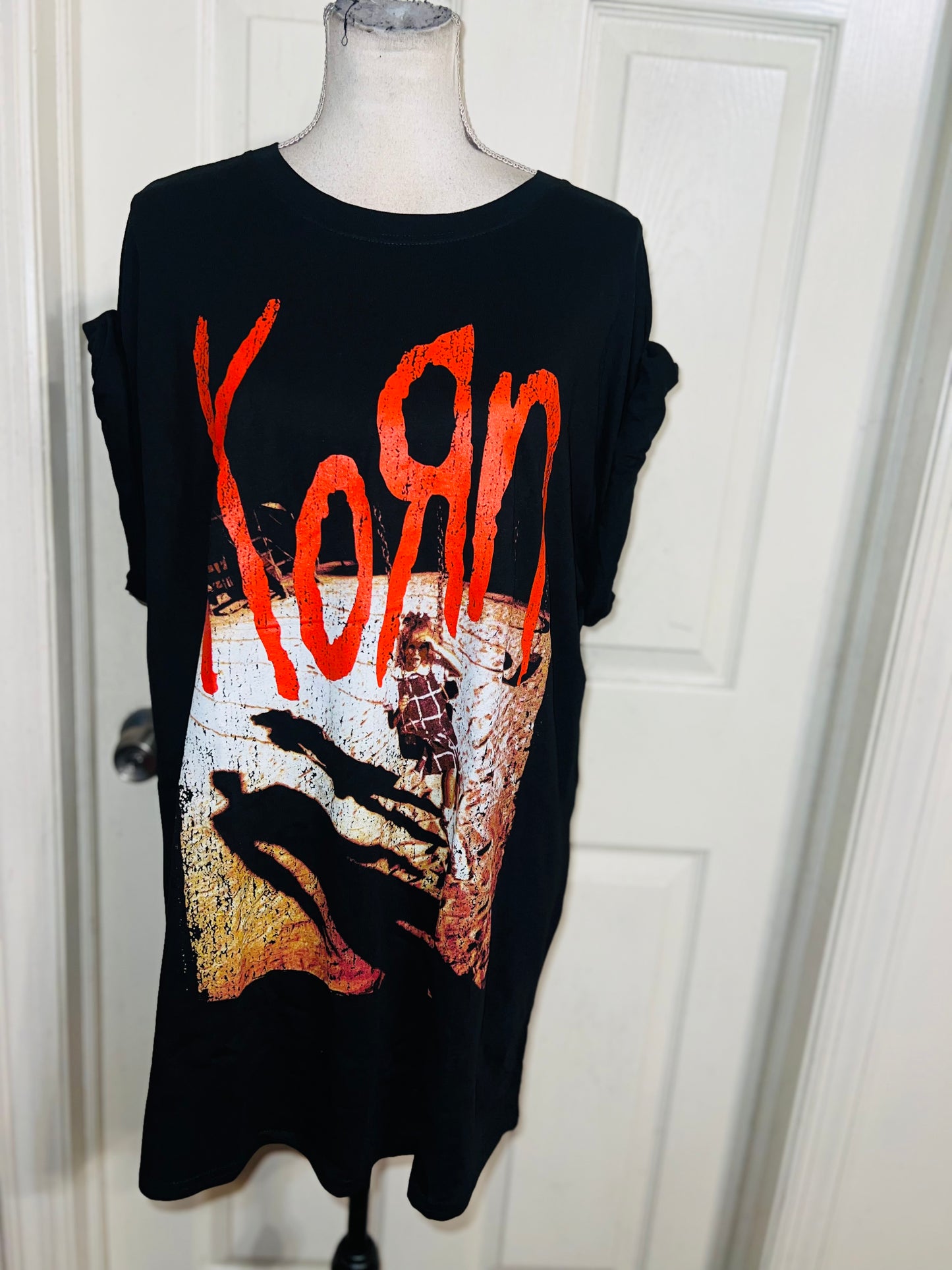 Korn Oversized Distressed Tee