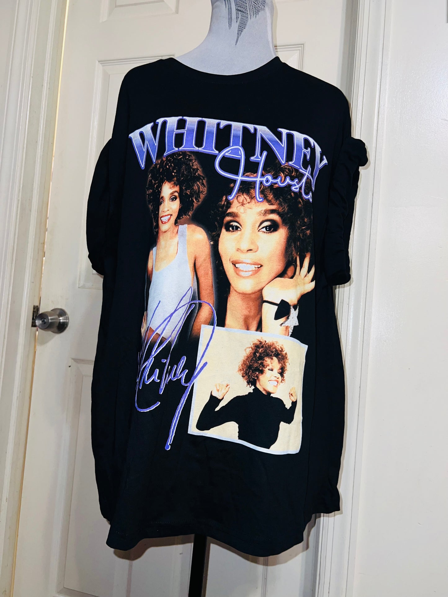 Whitney Houston Oversized Distressed Tee