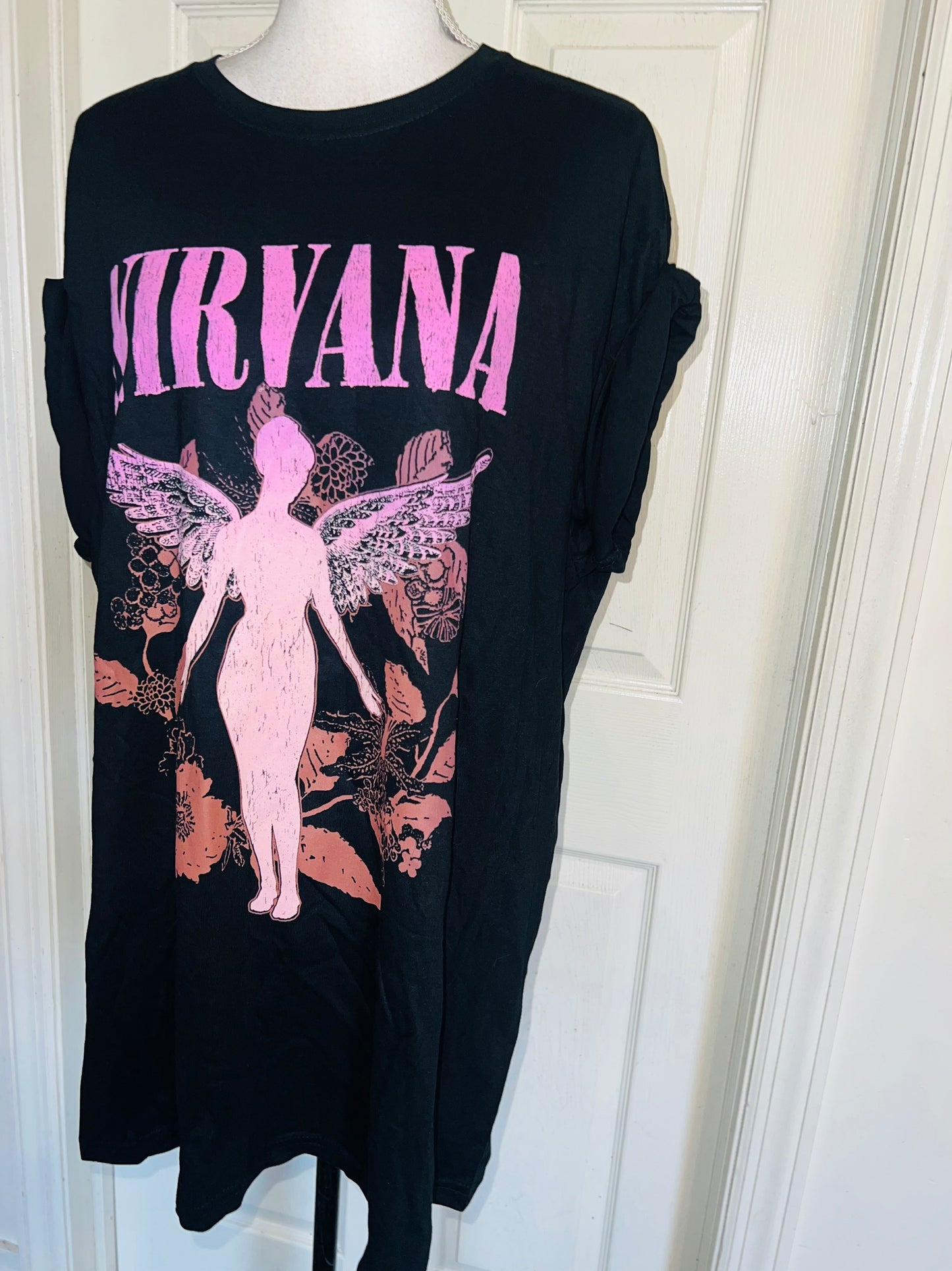 Nirvana Oversized Distressed Tee