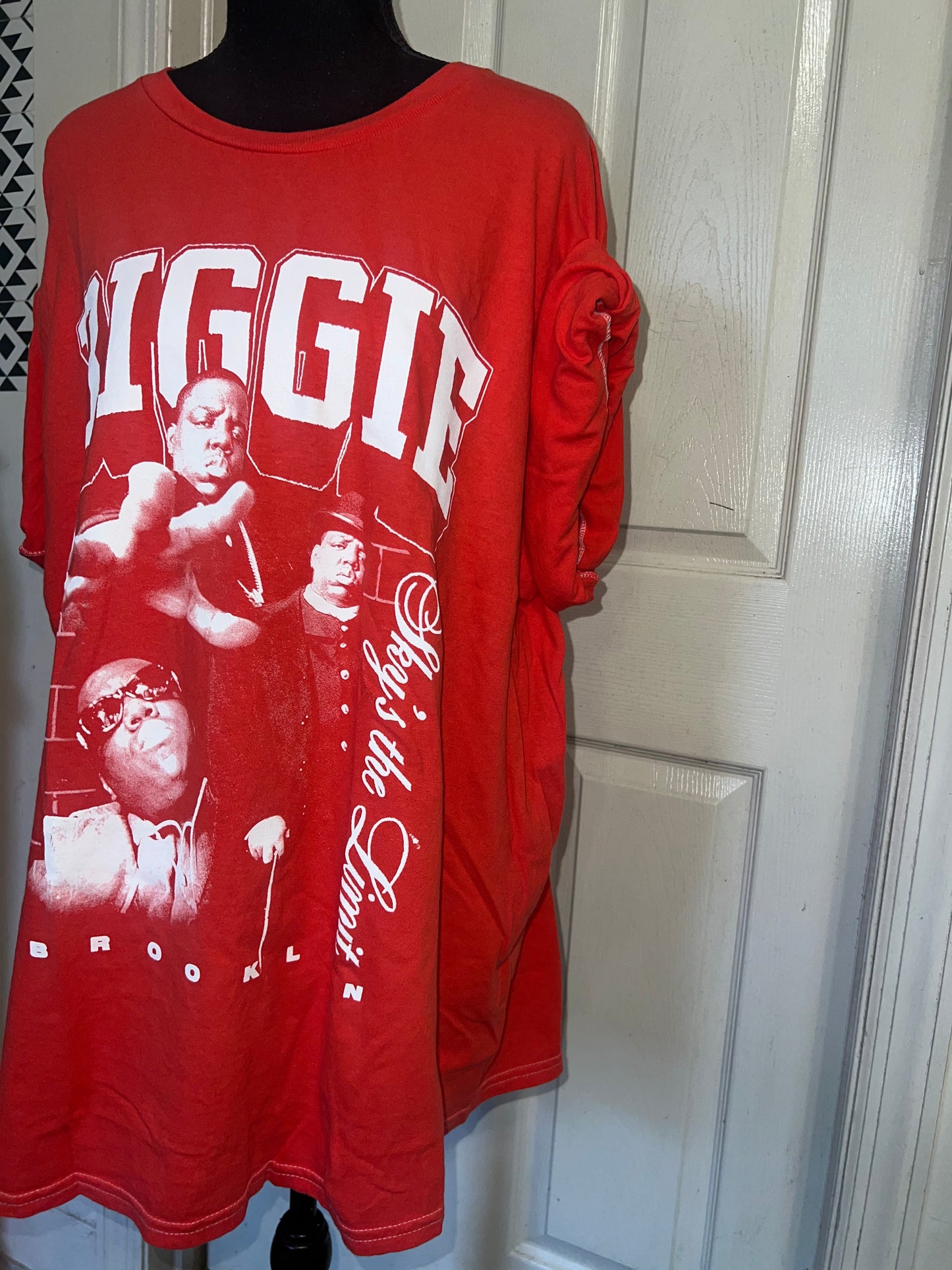 Biggie Smalls Oversized Distressed Tee
