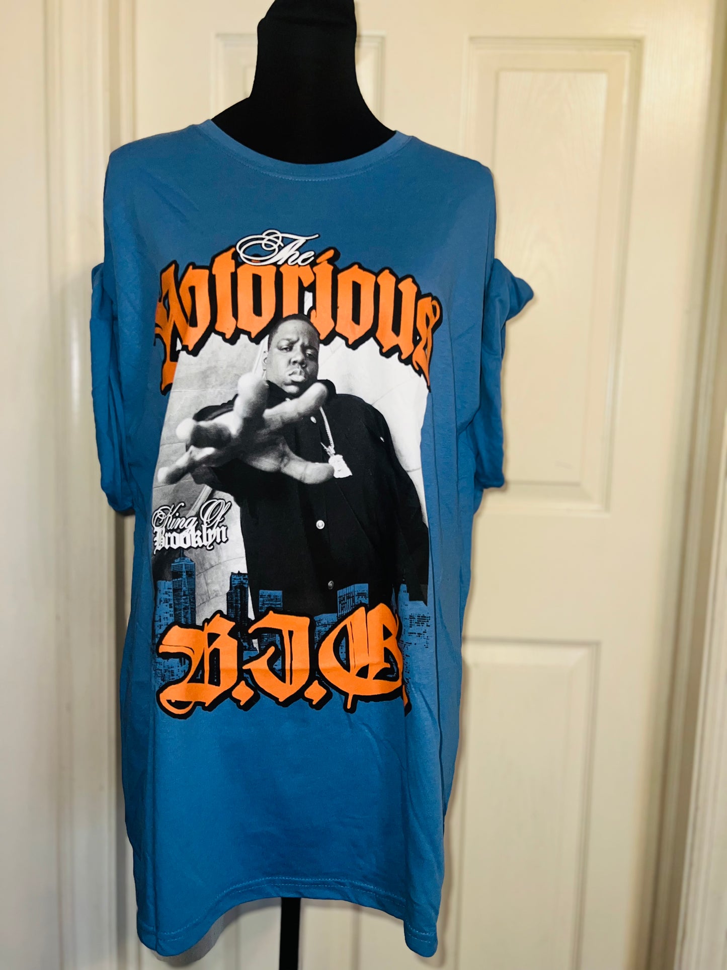 Notorious BIG Oversized Distressed Tee