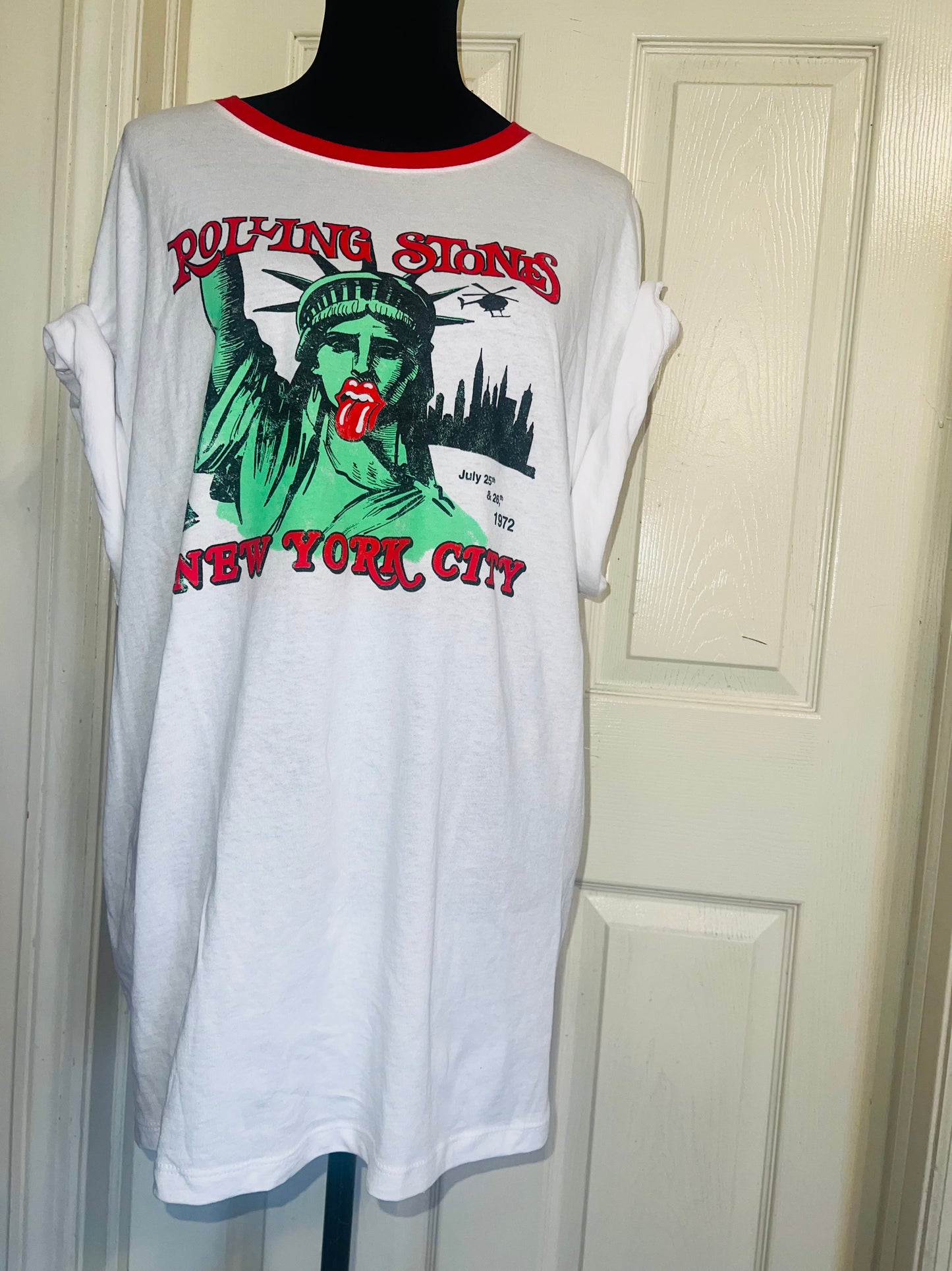 Rolling Stones Oversized Distressed Ted