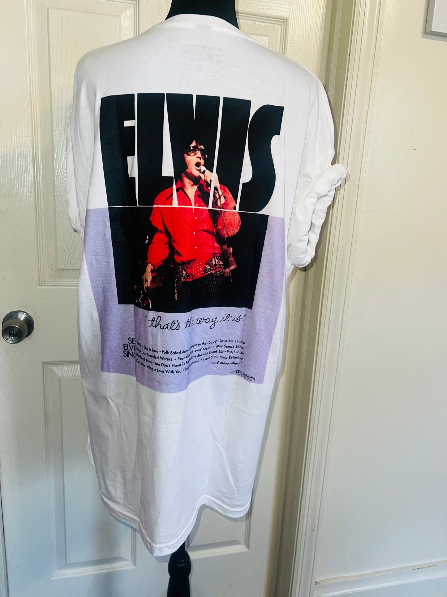 Elvis Double Sided Oversized Distressed Tee