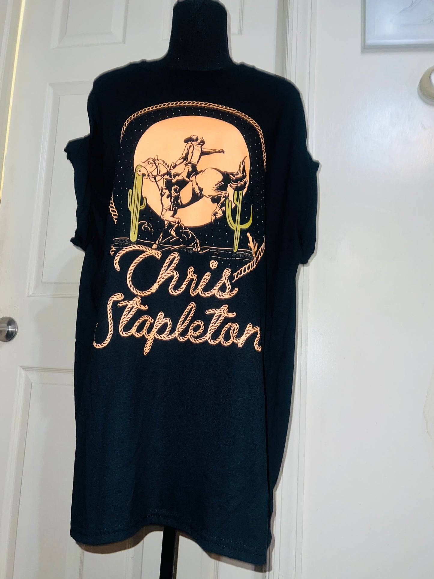 Chris Stapleton Oversized Distressed Tee