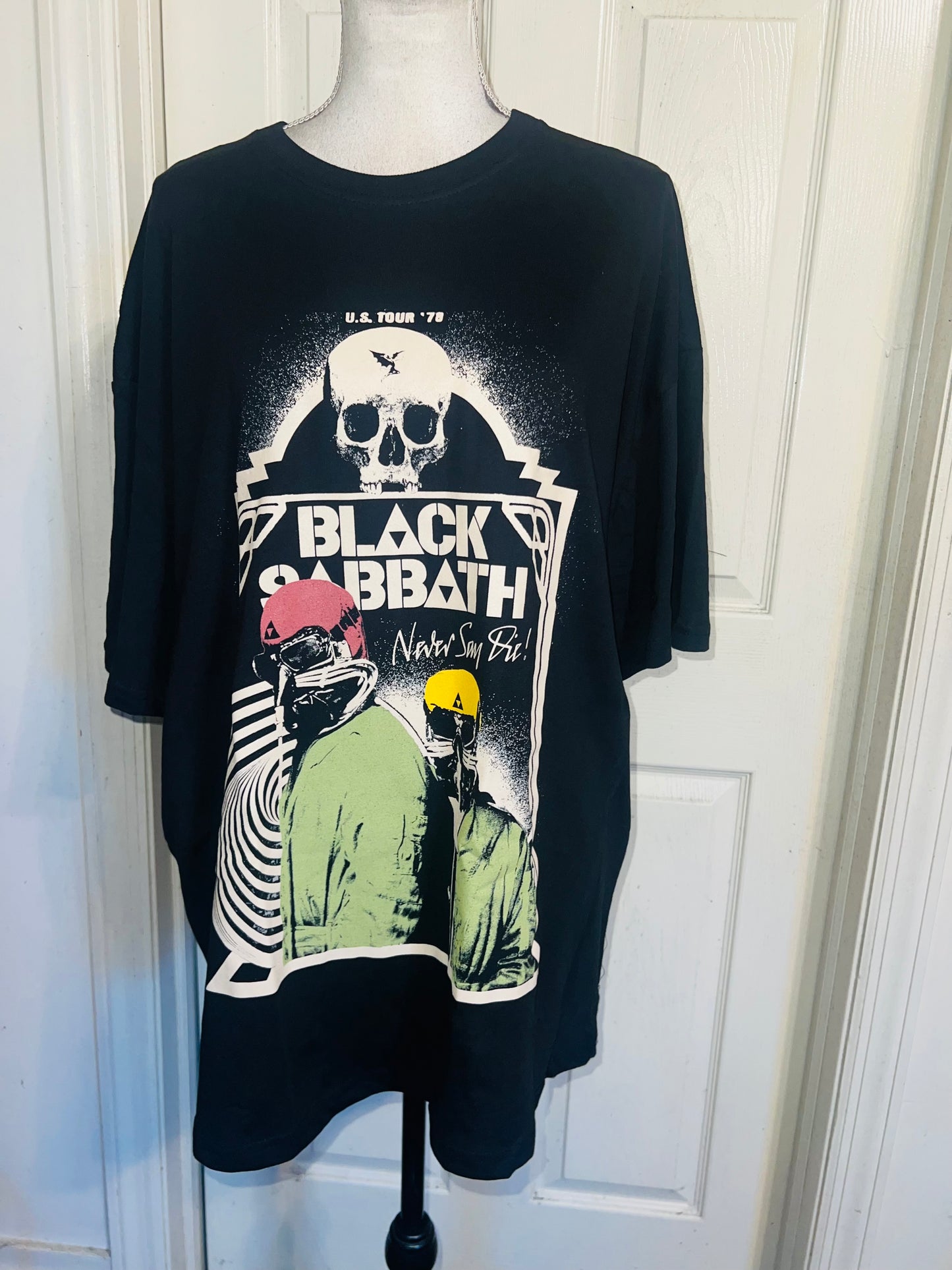 Black Sabbath Oversized Distressed Tee